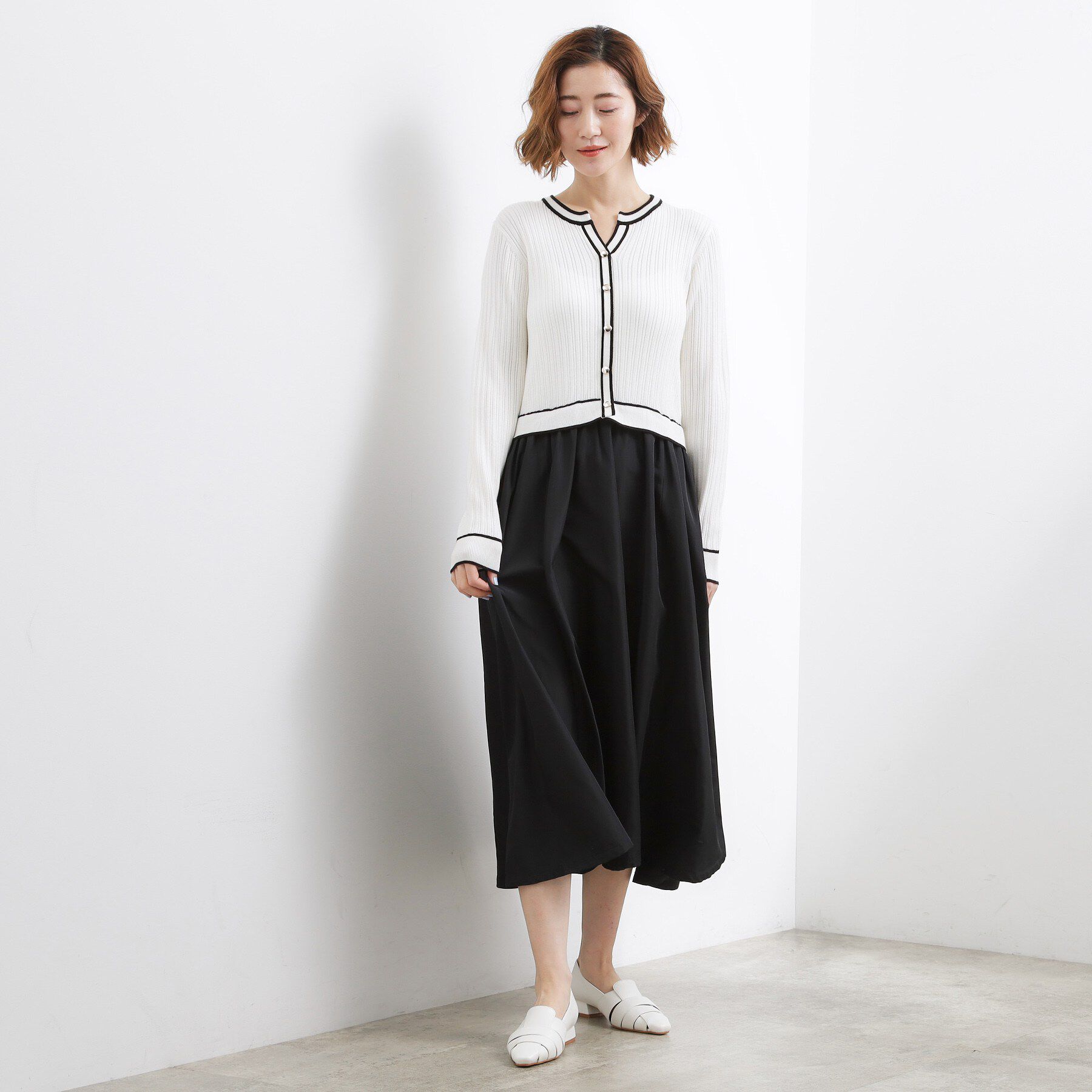 grove「一枚で装いが整う　マルチボーダーアソートドッキングワンピース」|ワンピース|