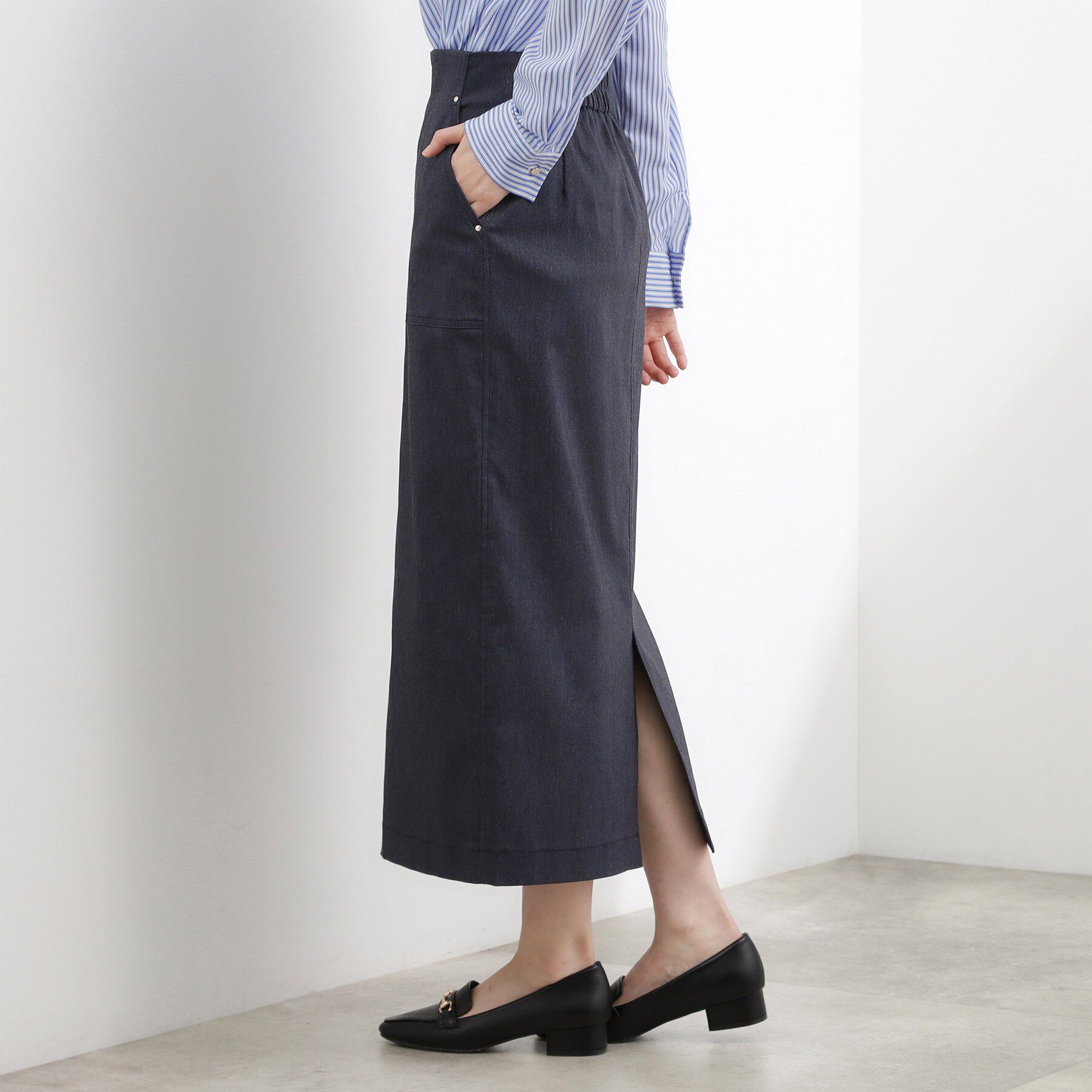 grove「【貴島明日香さん着用】ハイパーストレッチナロースカート」|スカート|