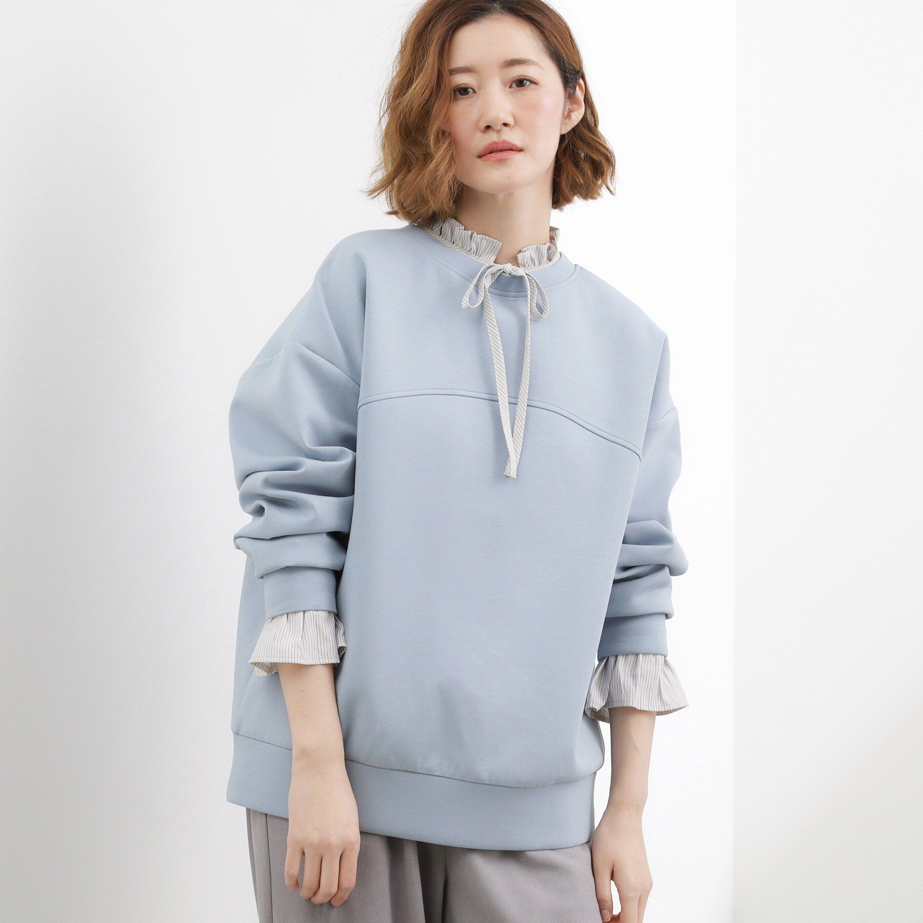 grove「2WAYハーフジップスウェット」|パーカー|