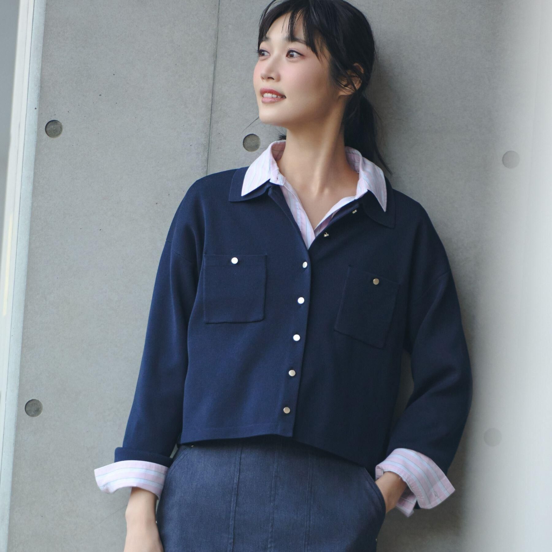 grove「一枚でも羽織でも！大人のTOPS風カーディガン」|カーディガン|