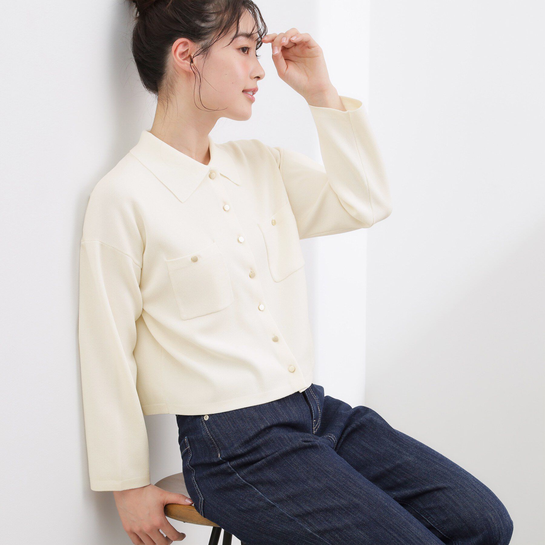 grove「一枚でも羽織でも！大人のTOPS風カーディガン」|カーディガン|