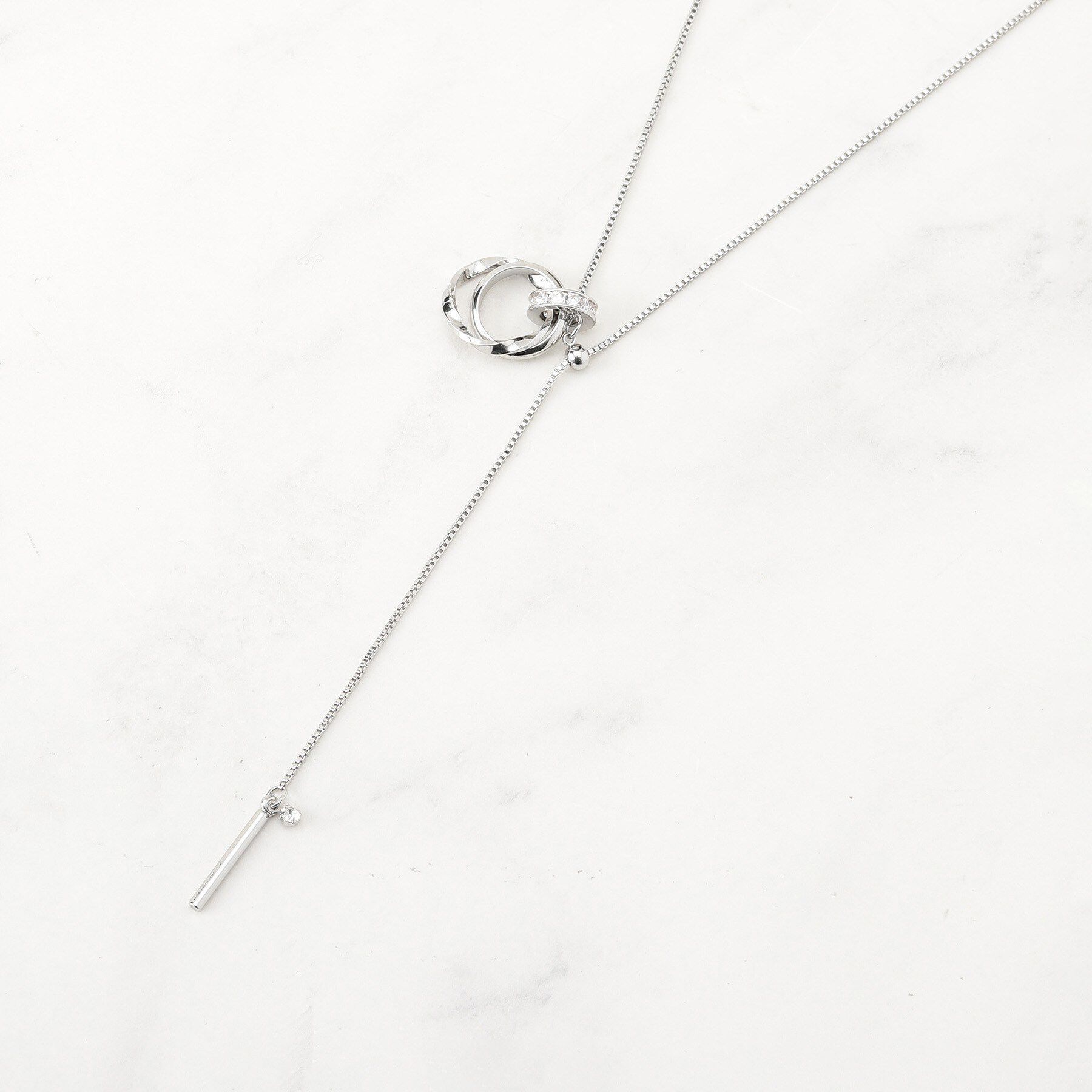 grove「キラキラミニリングワントップネックレス」|ネックレス|