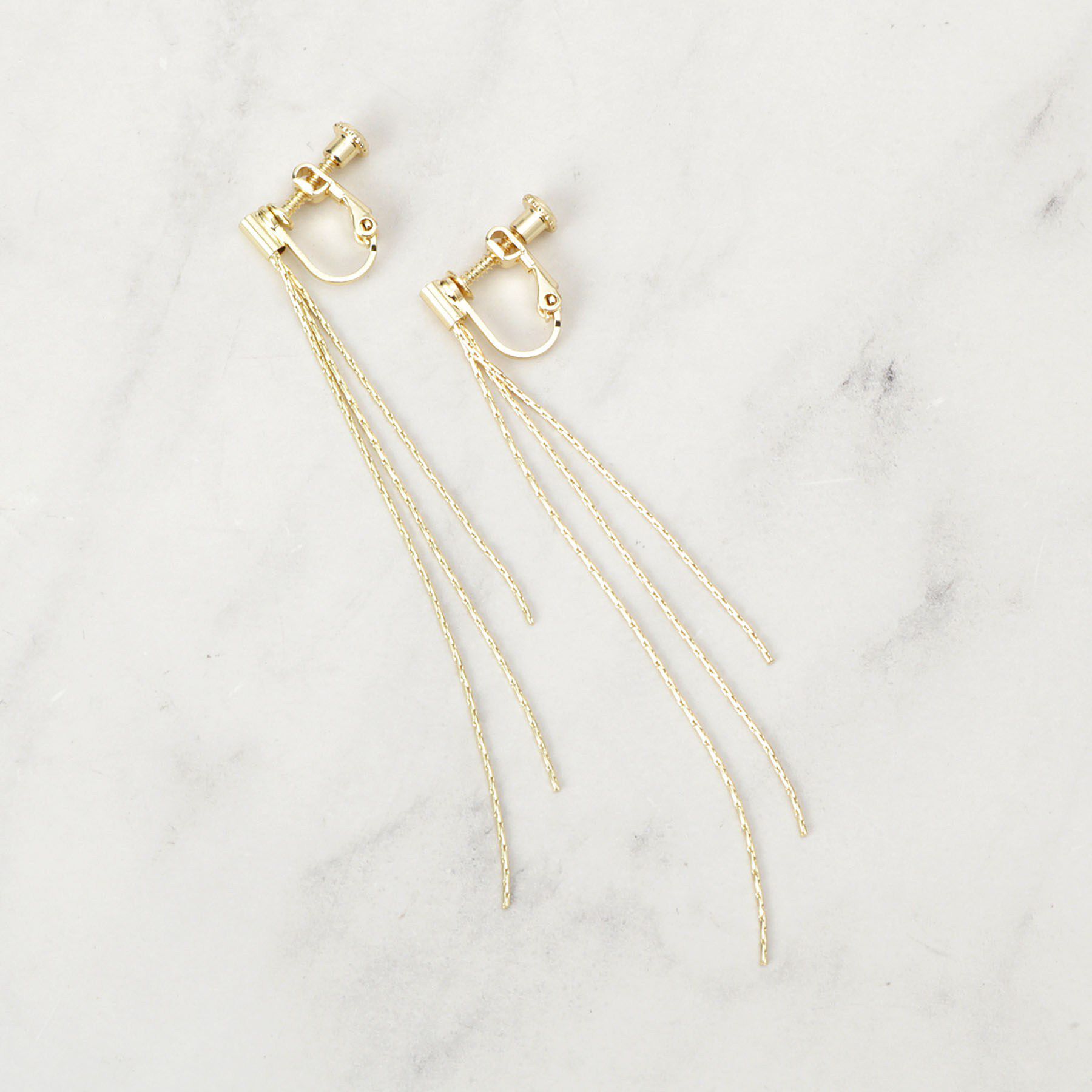 grove「しゃらしゃらチェーンイヤリング」|イヤリング|ゴールド(007)