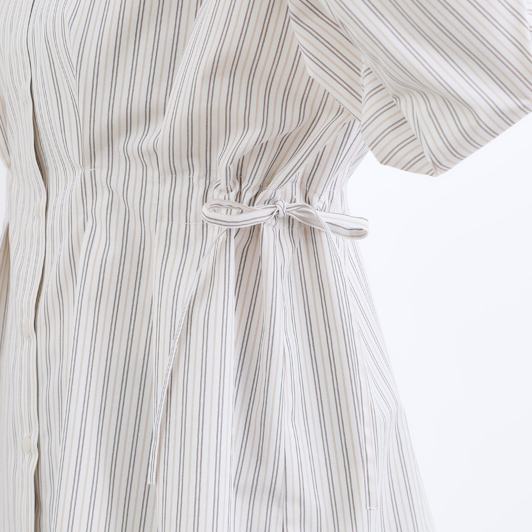 grove「【体型カバー】ウエストタック スタンドネックシャツ」|シャツ・ブラウス|