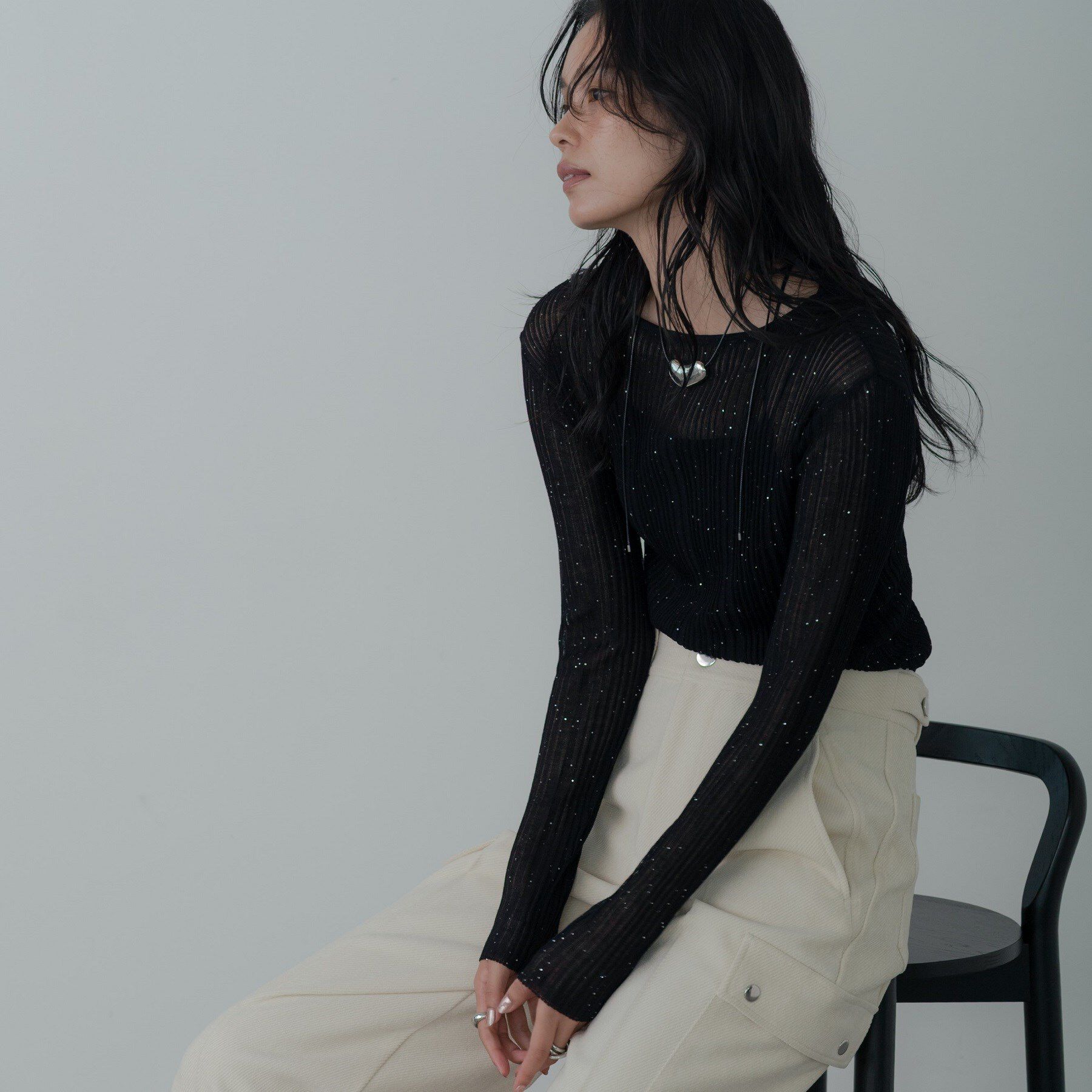 GALLEST「シアースパンコールニット」|ニット・セーター|