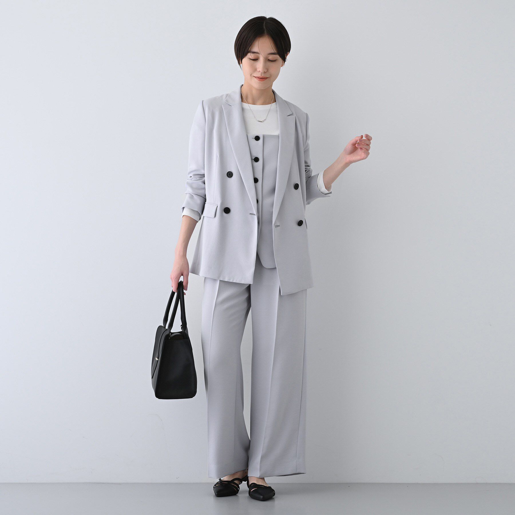 INDIVI「【着る日傘/遮熱/UVケア】ビスチェ風キャミトップス」|キャミソール|