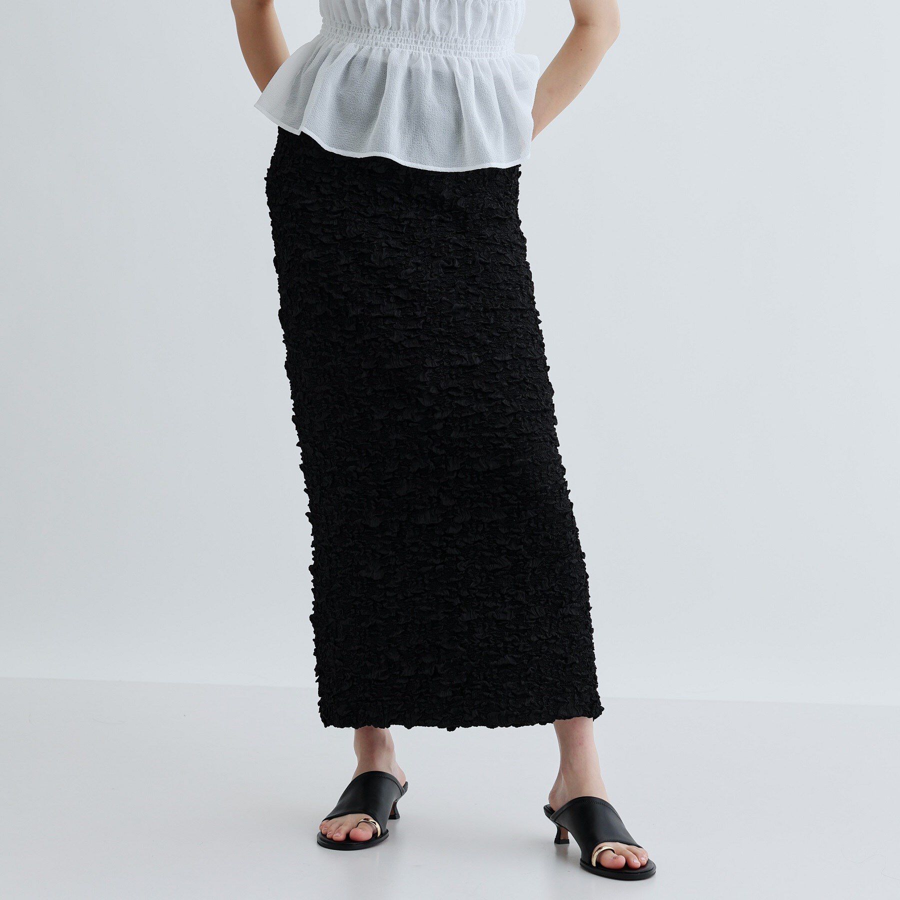 GALLEST「ふくれジャカードタイトスカート」|スカート|