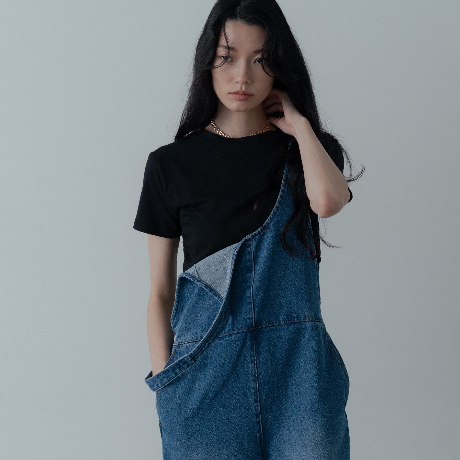 GALLEST「デニムサロペット」|オールインワン|