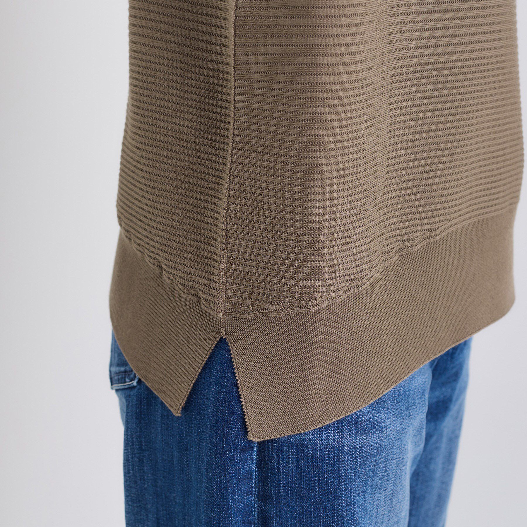 INDIVI「【洗える／体型カバー】美シルエットニット」|ニット・セーター|