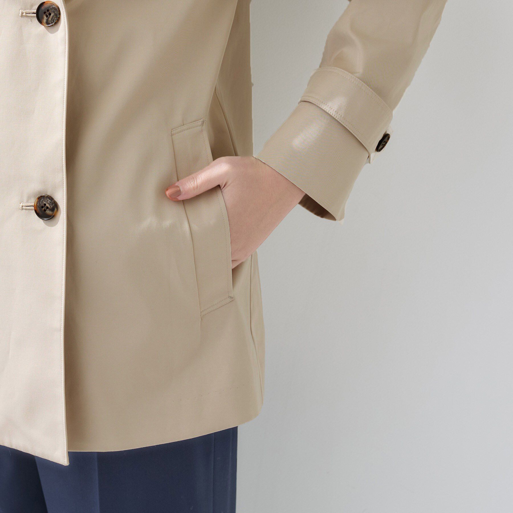 INDIVI「【花粉付着防止／撥水／UVケア】名品トレンチコート」|トレンチコート|