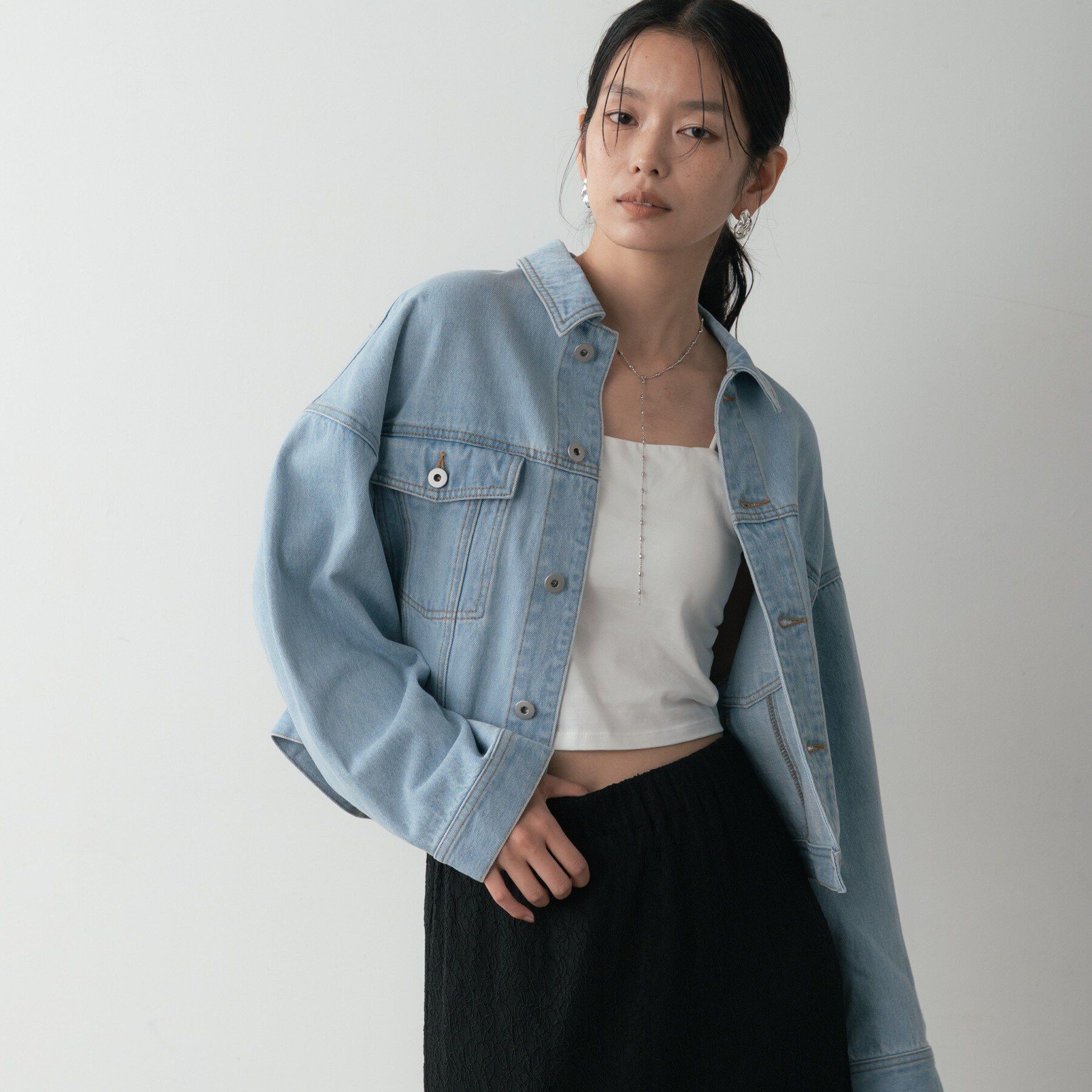 GALLEST「ボックスデニムジャケット」|デニムジャケット|