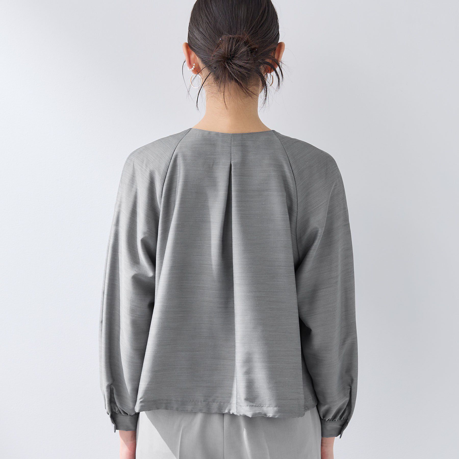 INDIVI「【洗える／大人シアー】エアリー バルーンブルゾン」|ブルゾン・スタジャン|