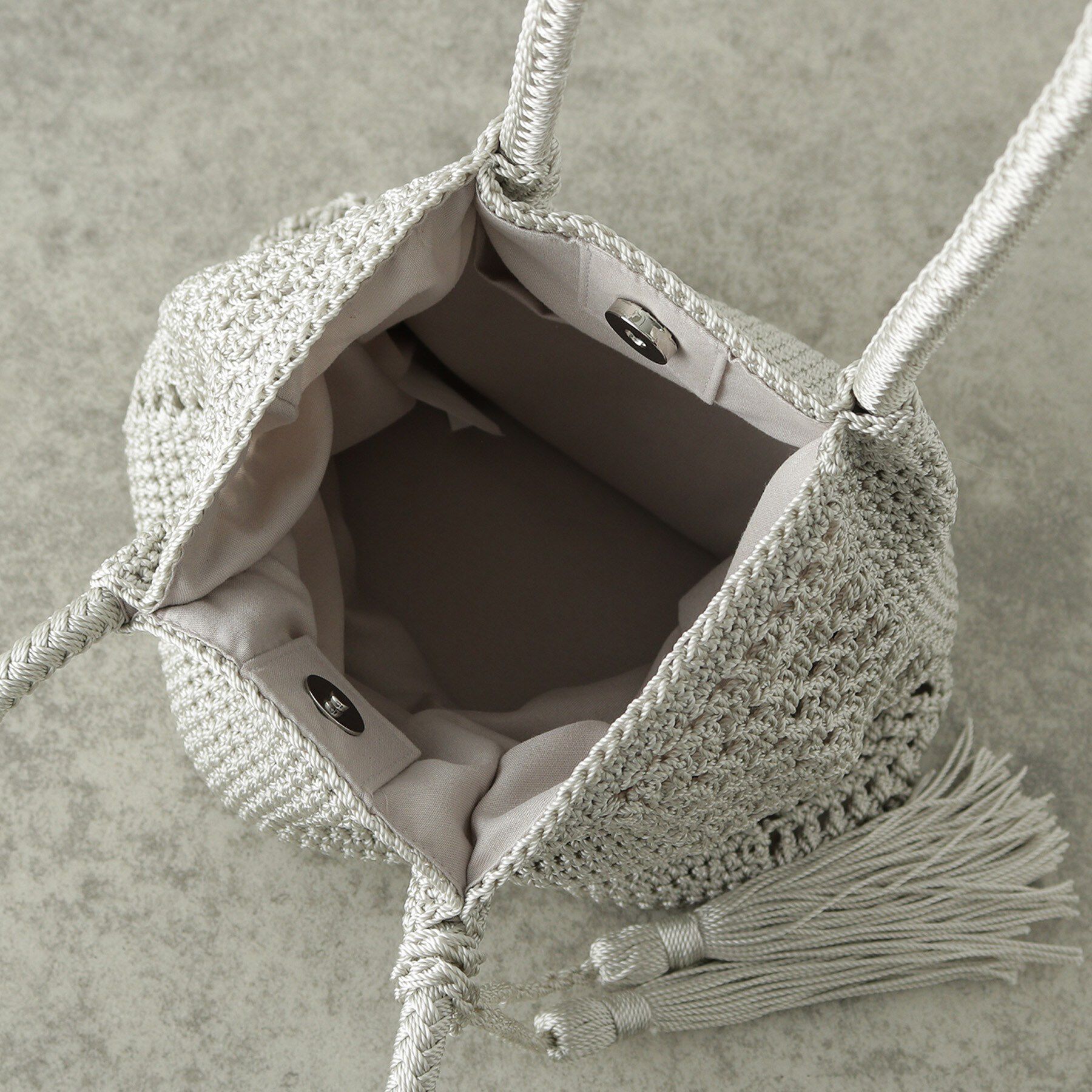 GALLEST「コード編みタッセルトート」|トートバッグ|