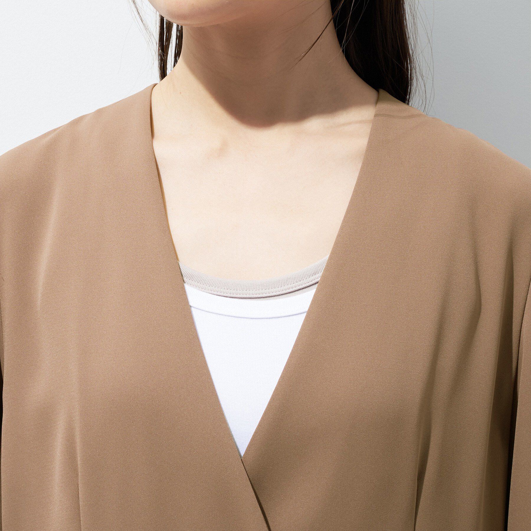 INDIVI「【さらに軽く軽快！／着る日傘】ノーカラージャケット」|ノーカラージャケット|