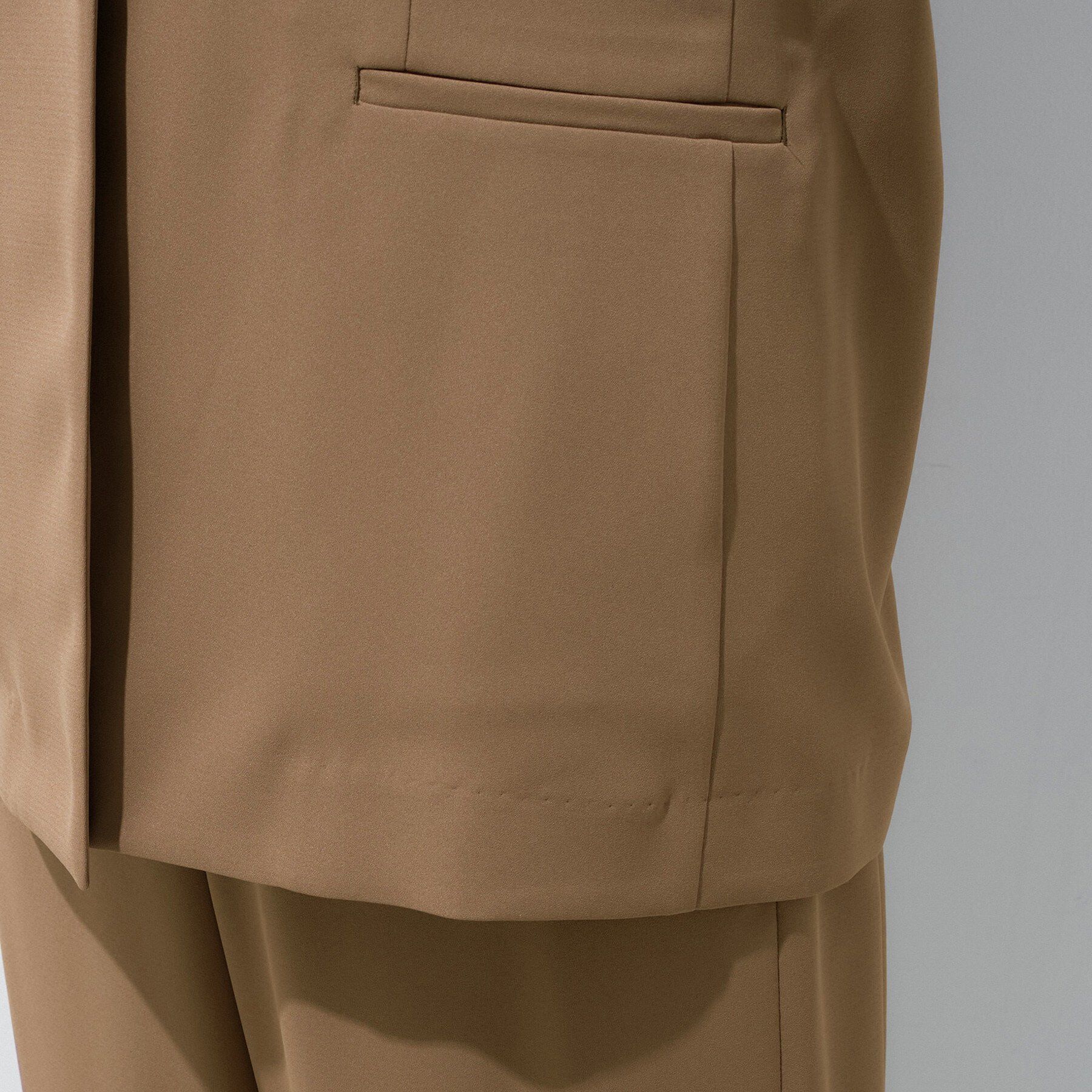 INDIVI「【さらに軽く軽快！／着る日傘】ノーカラージャケット」|ノーカラージャケット|