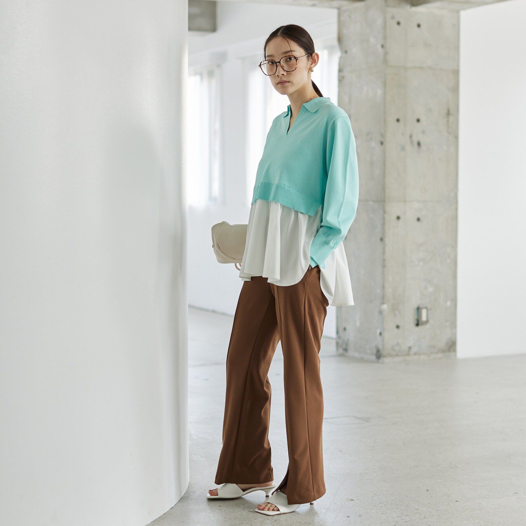 GALLEST「ペプラムドッキングニット」|ニット・セーター|