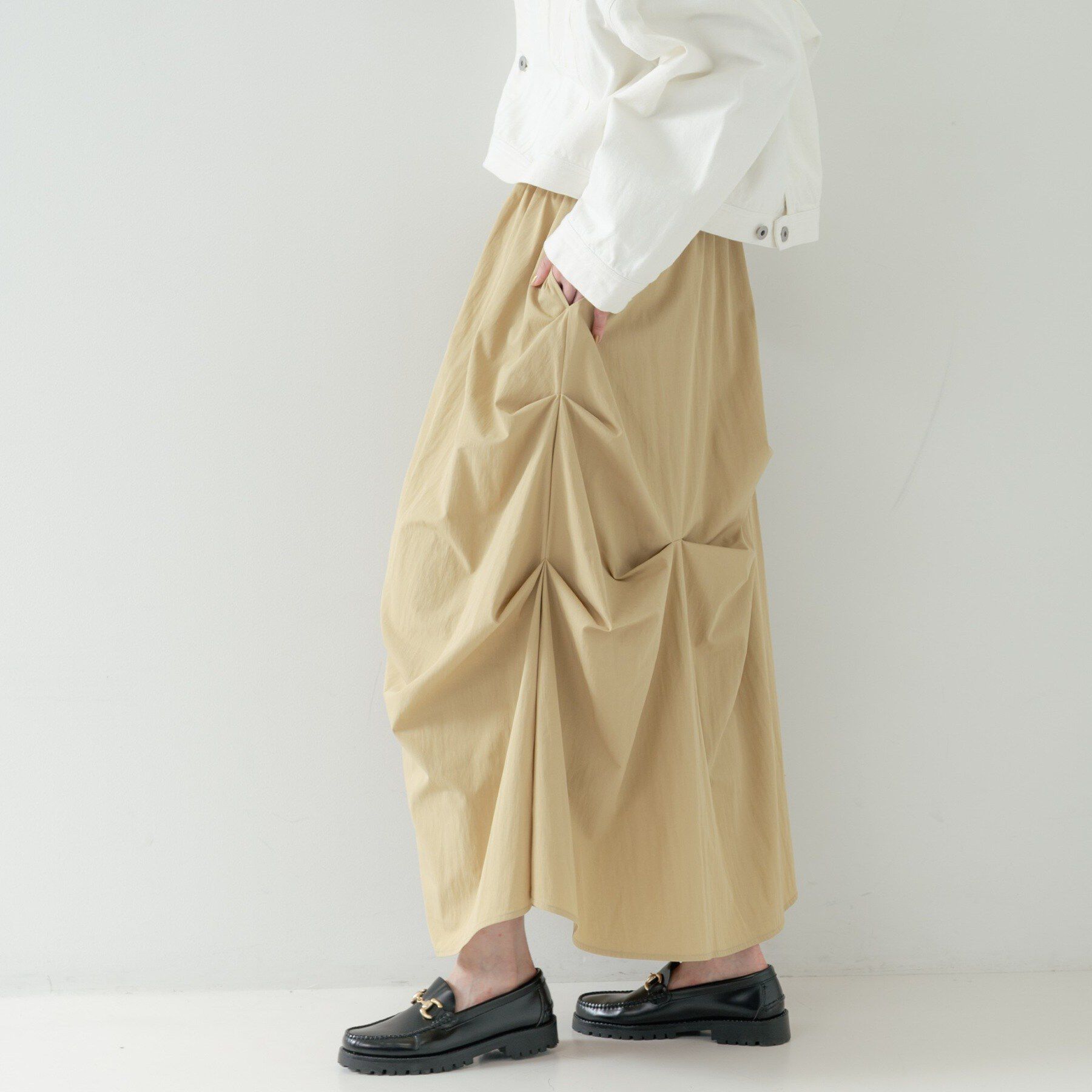 GALLEST「ランダムタックスカート」|スカート|