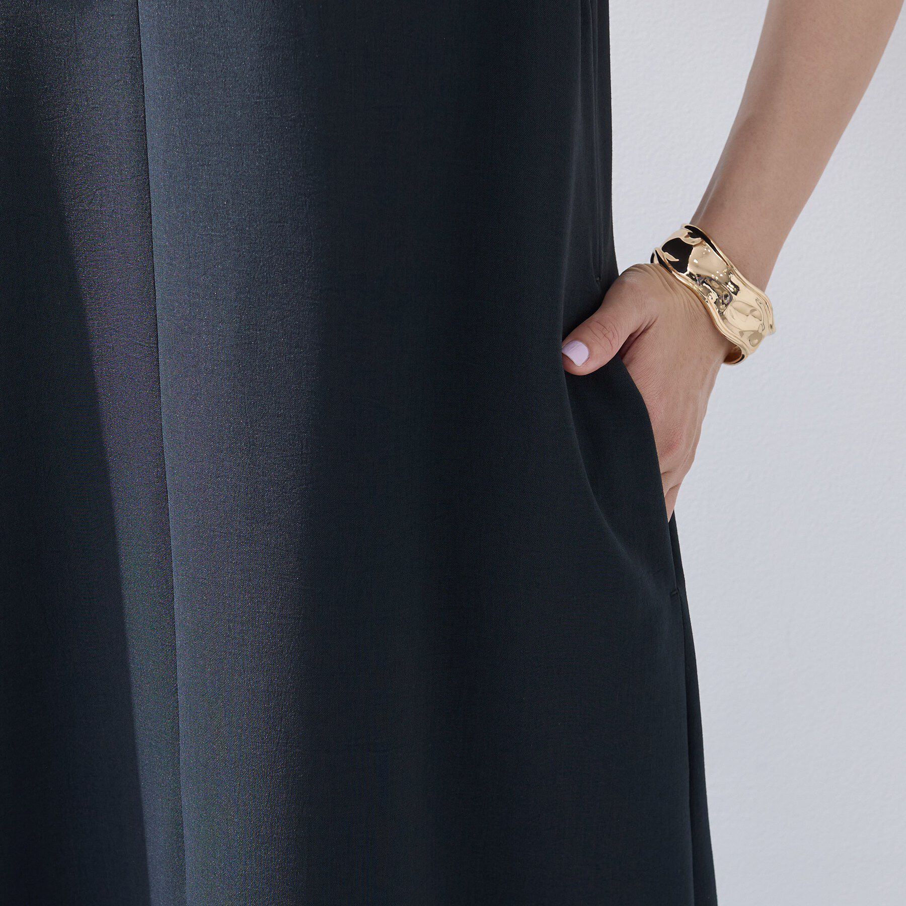 INDIVI「【洗える／SETUP可能／UVケア】ウール調ジャンパードレス」|ワンピース|