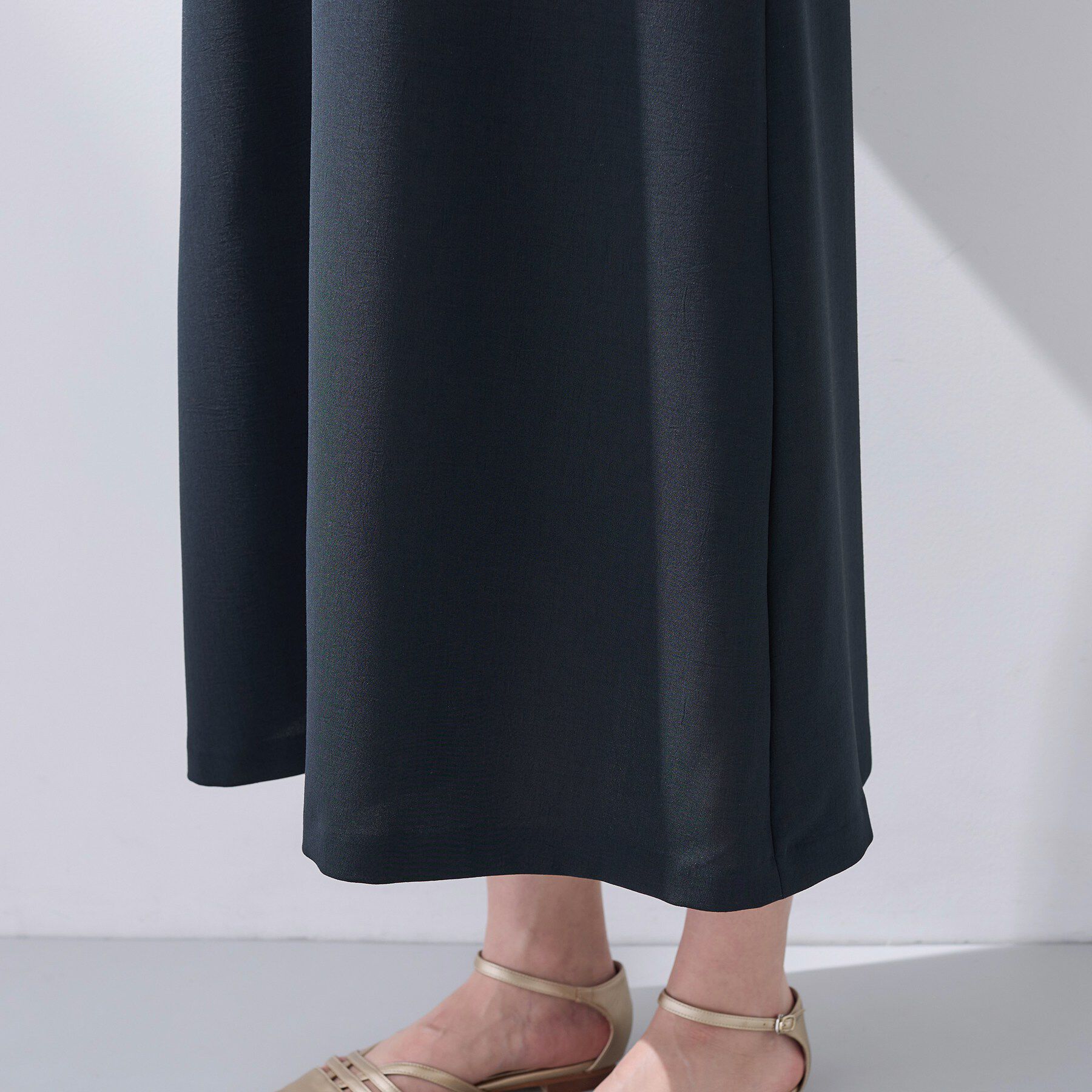 INDIVI「【洗える／SETUP可能／UVケア】ウール調ジャンパードレス」|ワンピース|