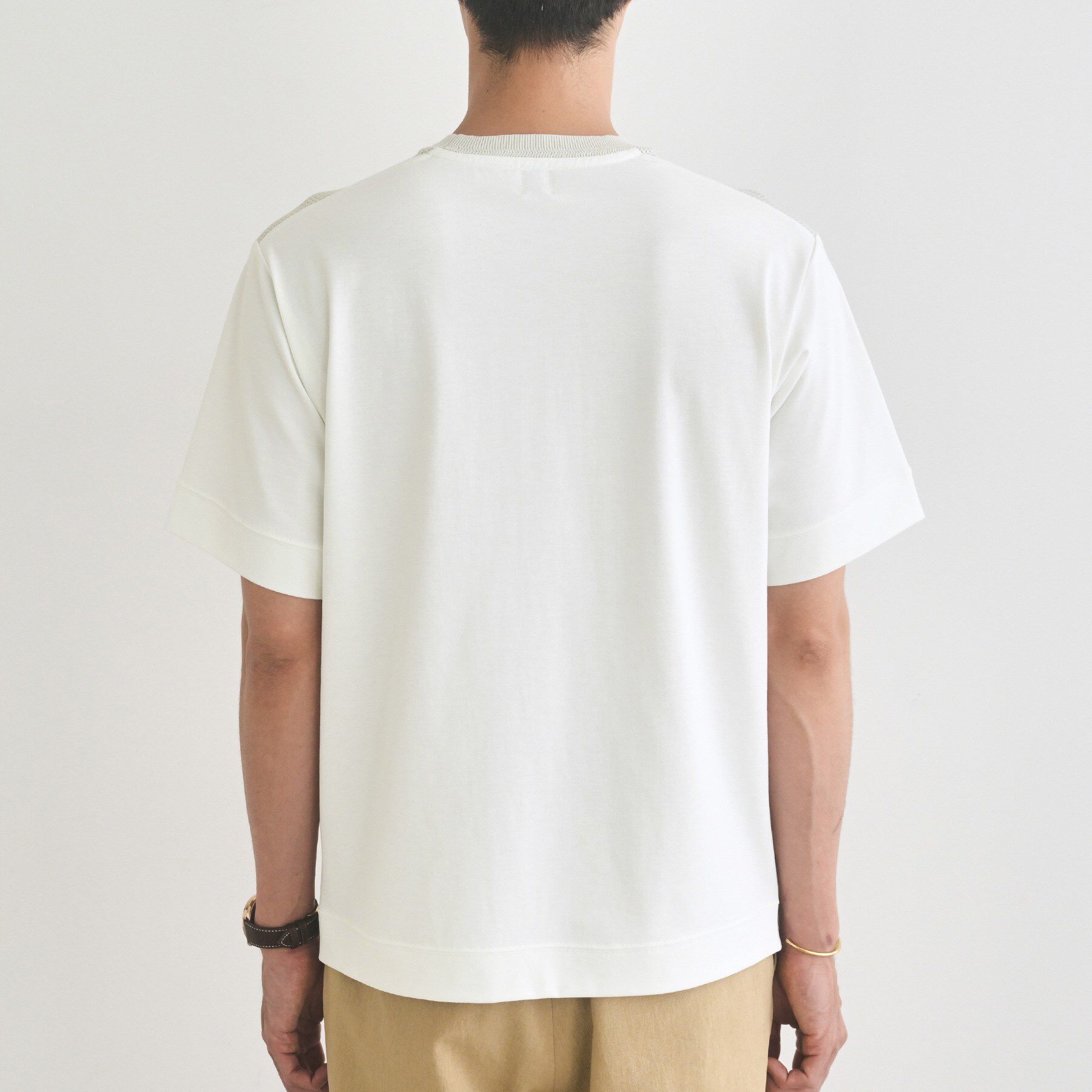 TAKEO KIKUCHI「テクスチャーニット コンビ カットソー」|Tシャツ・カットソー|