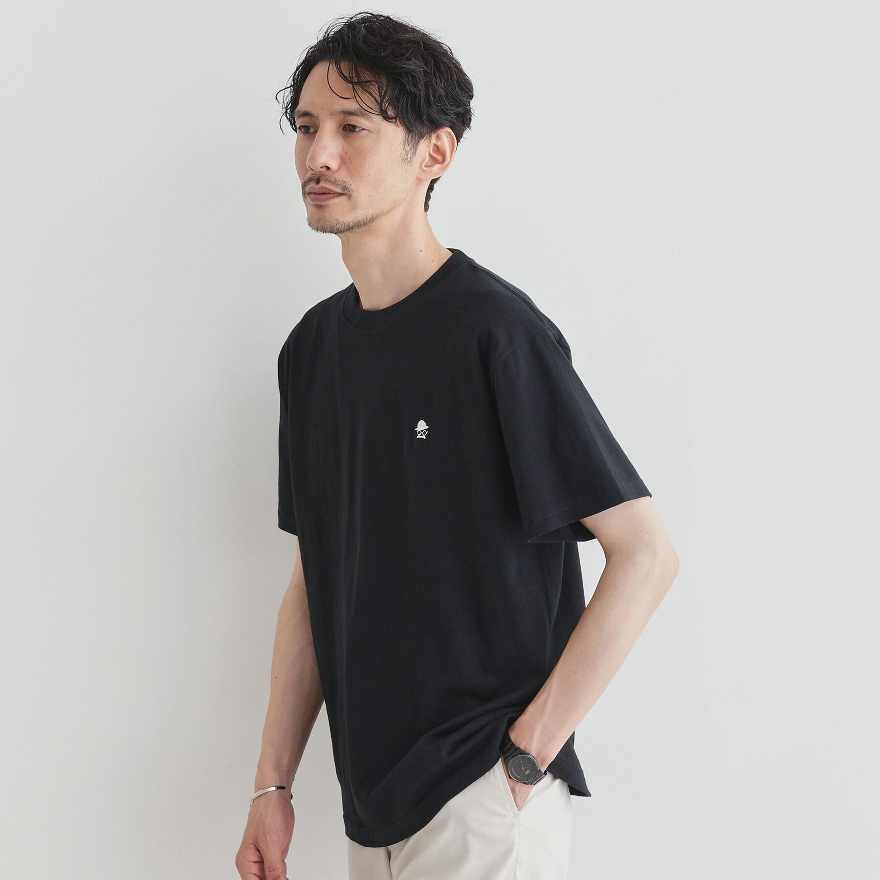 TAKEO KIKUCHI「【LIMITED】ワンポイント刺繍 半袖Tシャツ」|Tシャツ・カットソー|