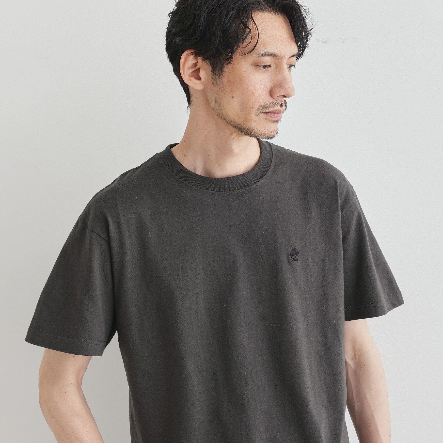 TAKEO KIKUCHI「【LIMITED】ワンポイント刺繍 半袖Tシャツ」|Tシャツ・カットソー|