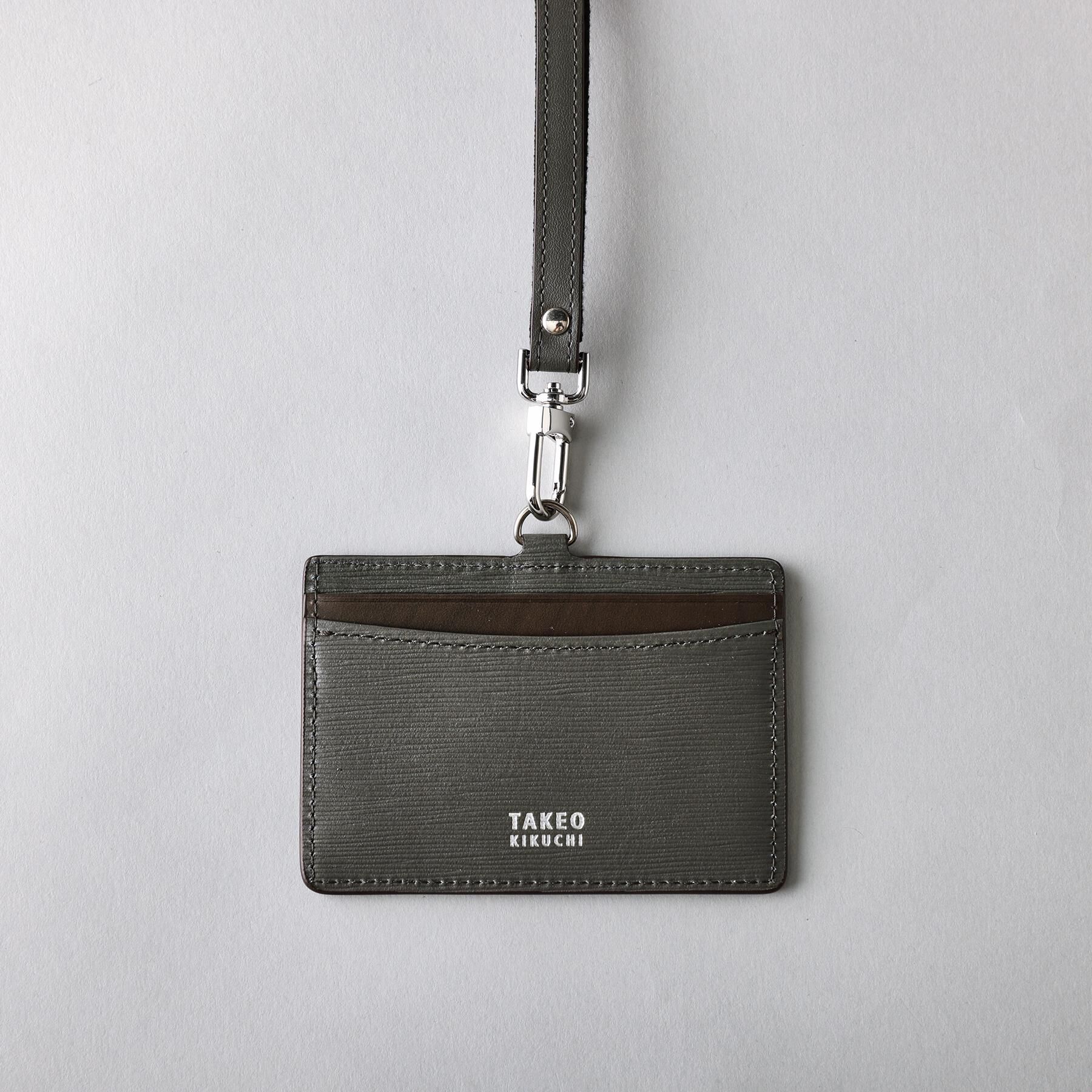 TAKEO KIKUCHI「【リップル】ID＆カードケース」|名刺入れ・カードケース|チャコールグレー(0