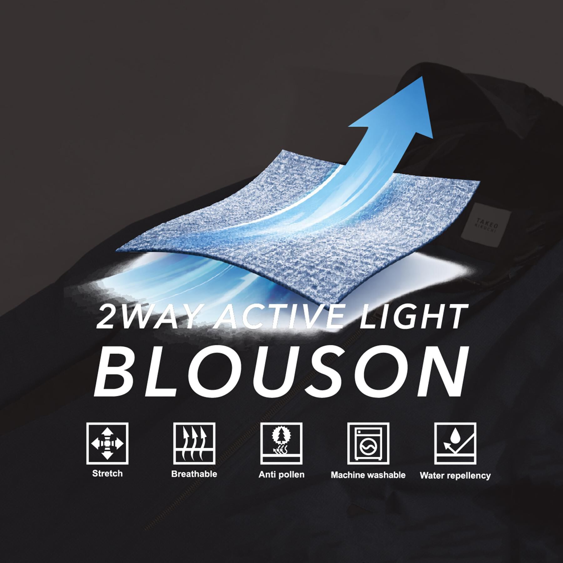 TAKEO KIKUCHI「2WAYアクティブ ライト ブルゾン」|ブルゾン・スタジャン|