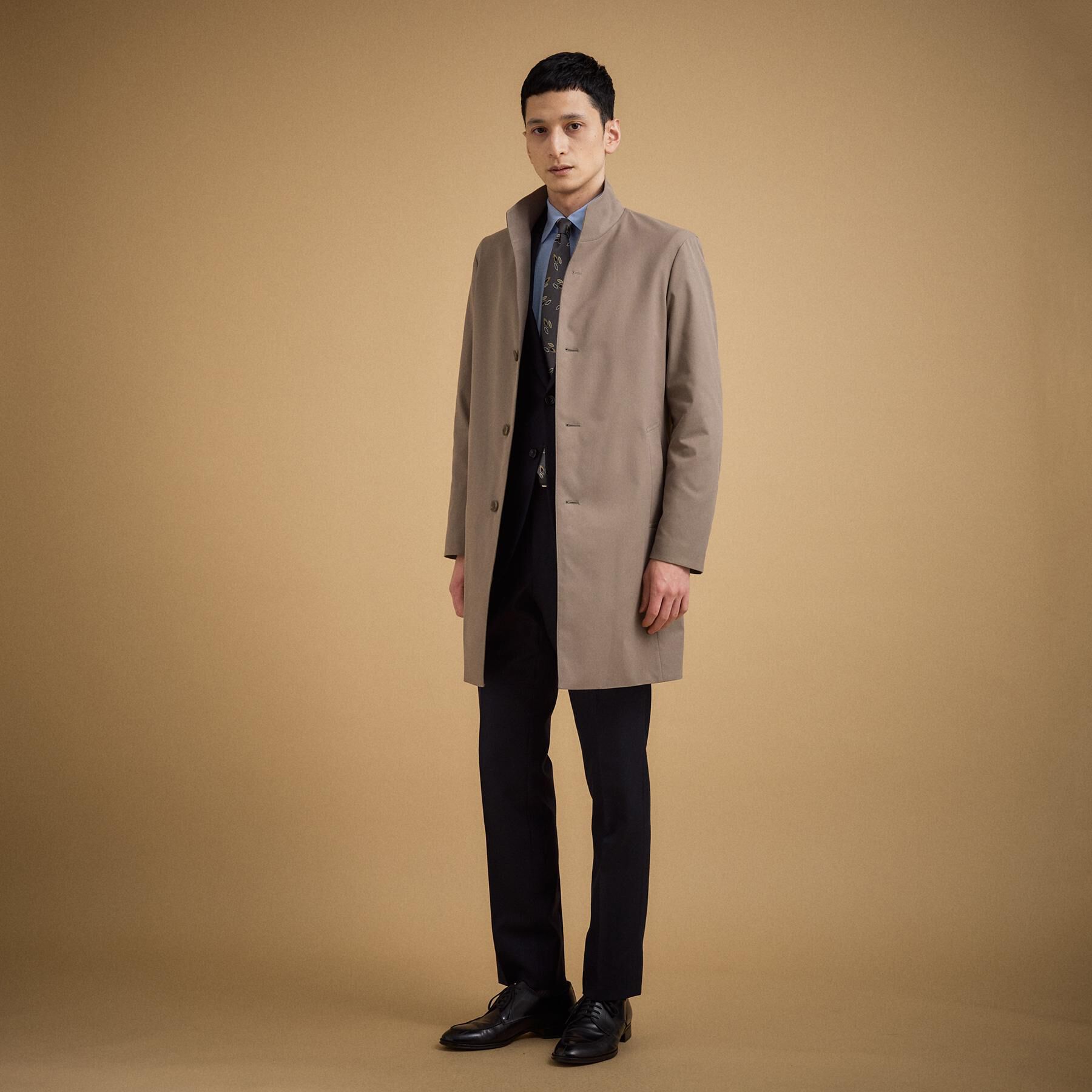 TAKEO KIKUCHI「撥水ツイル スタンドカラー コート」|その他|