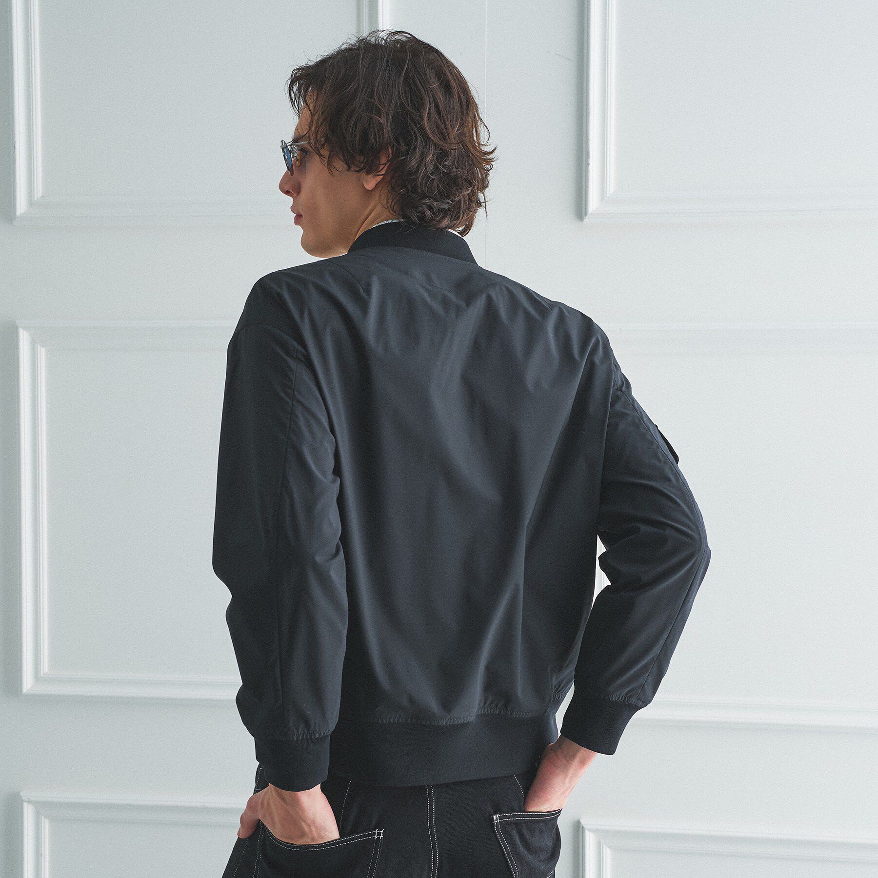 TAKEO KIKUCHI「【BOWLER HAT LABEL】撥水 MA－1ブルゾン」|ブルゾン・スタジャン|