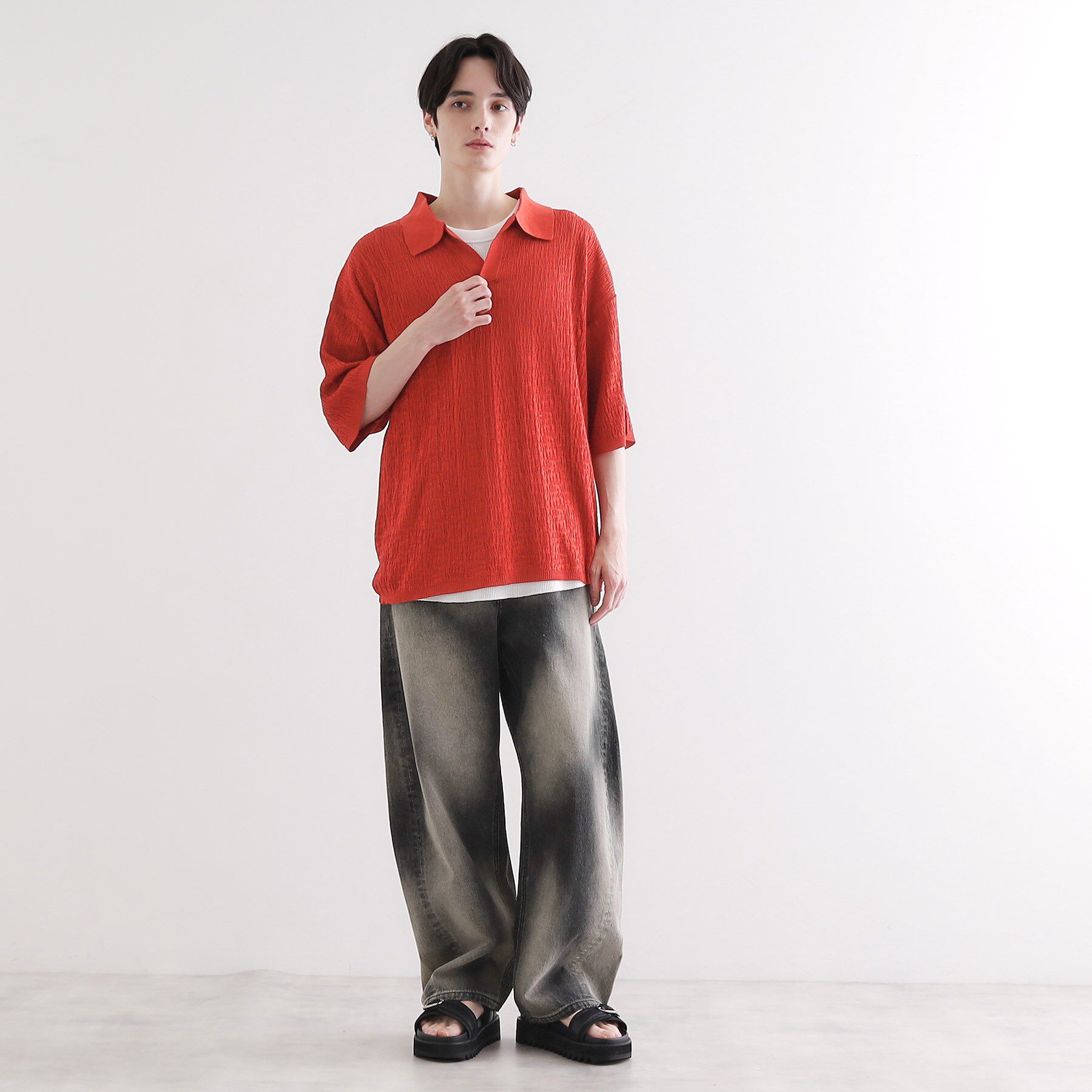 tk.TAKEO KIKUCHI「バレルシルエットパンツ（デニム＆カラーパンツ）」|その他|