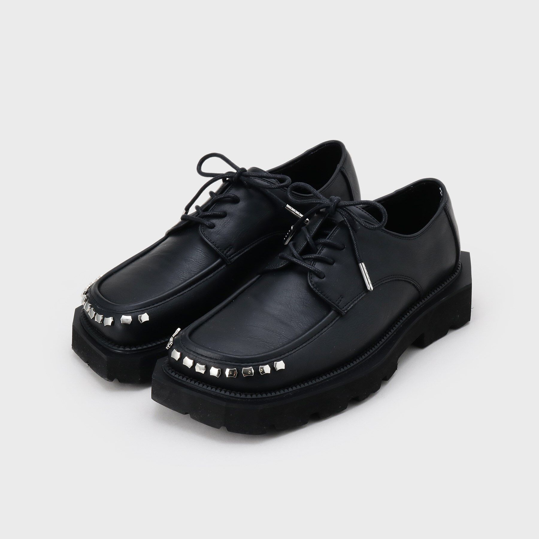 tk.TAKEO KIKUCHI「スタッズスクエアシューズ」|ビジネス・ドレスシューズ|ブラック(119)