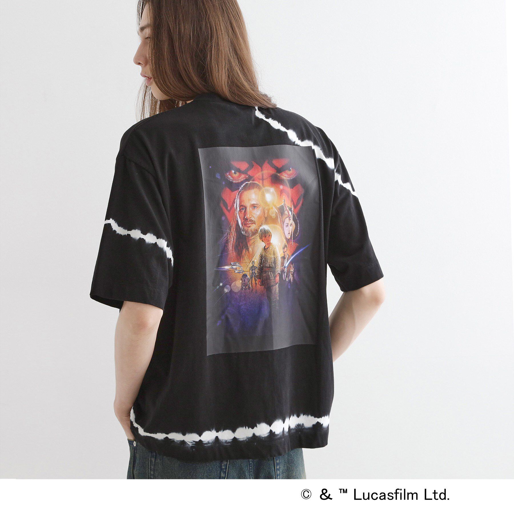 tk.TAKEO KIKUCHI「【STAR WARS】Capsule Collection タイダイTシャツ」|Tシャツ・カットソー|ブラック(019)