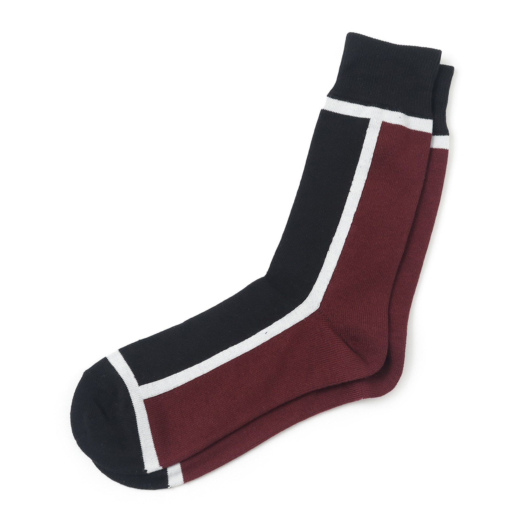 tk.TAKEO KIKUCHI「アソートラインソックス」|ソックス|ボルドー(564)