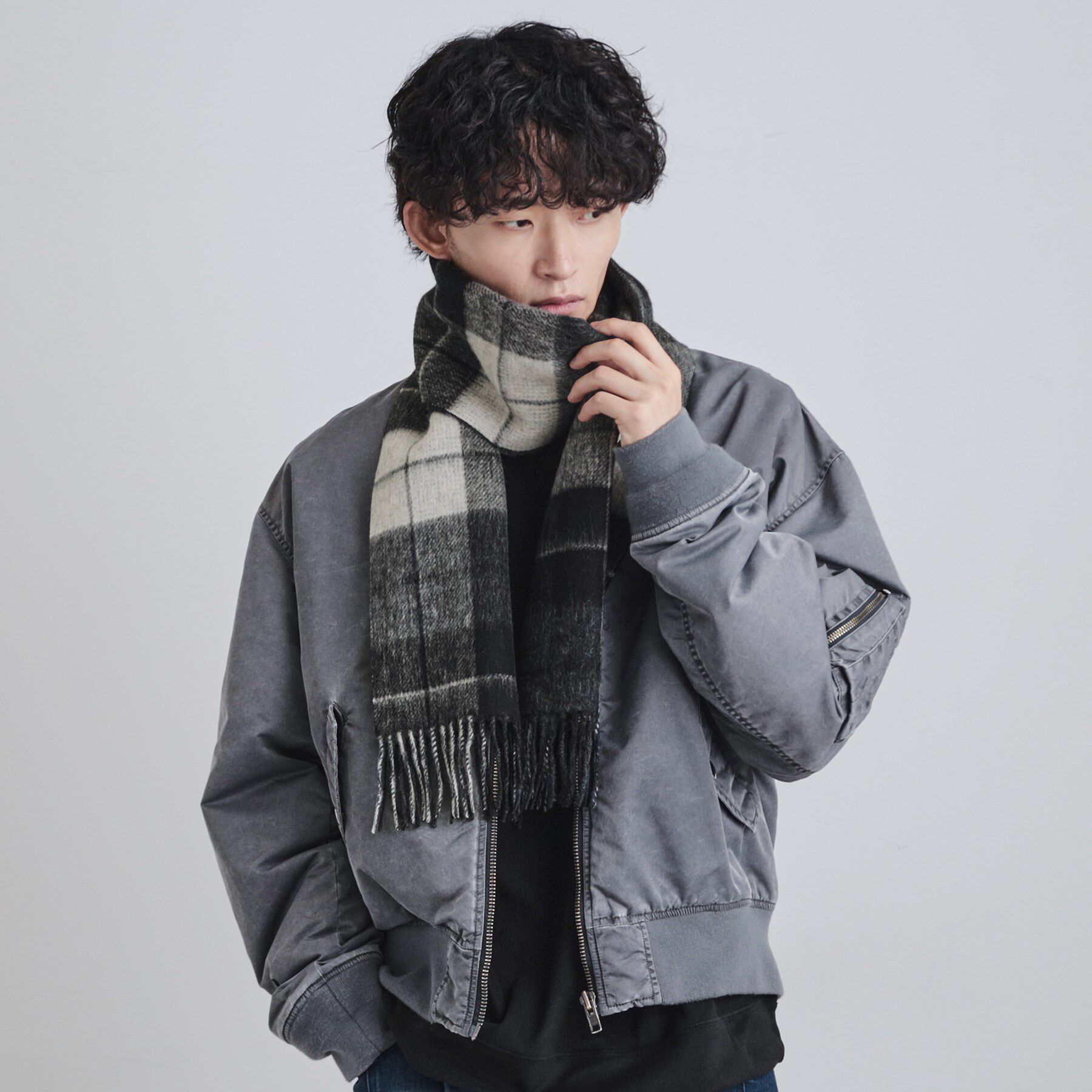 tk.TAKEO KIKUCHI「カシミヤ混マフラー」|ストール|