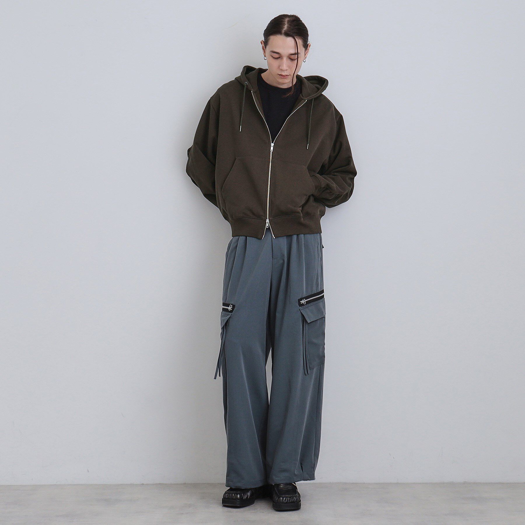 tk.TAKEO KIKUCHI「アームシャーリングジップパーカー」|パーカー|