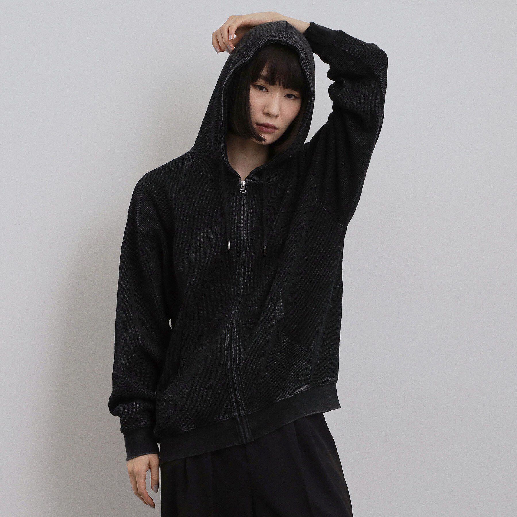 tk.TAKEO KIKUCHI「ヴィンテージワッフルジップパーカー」|パーカー|