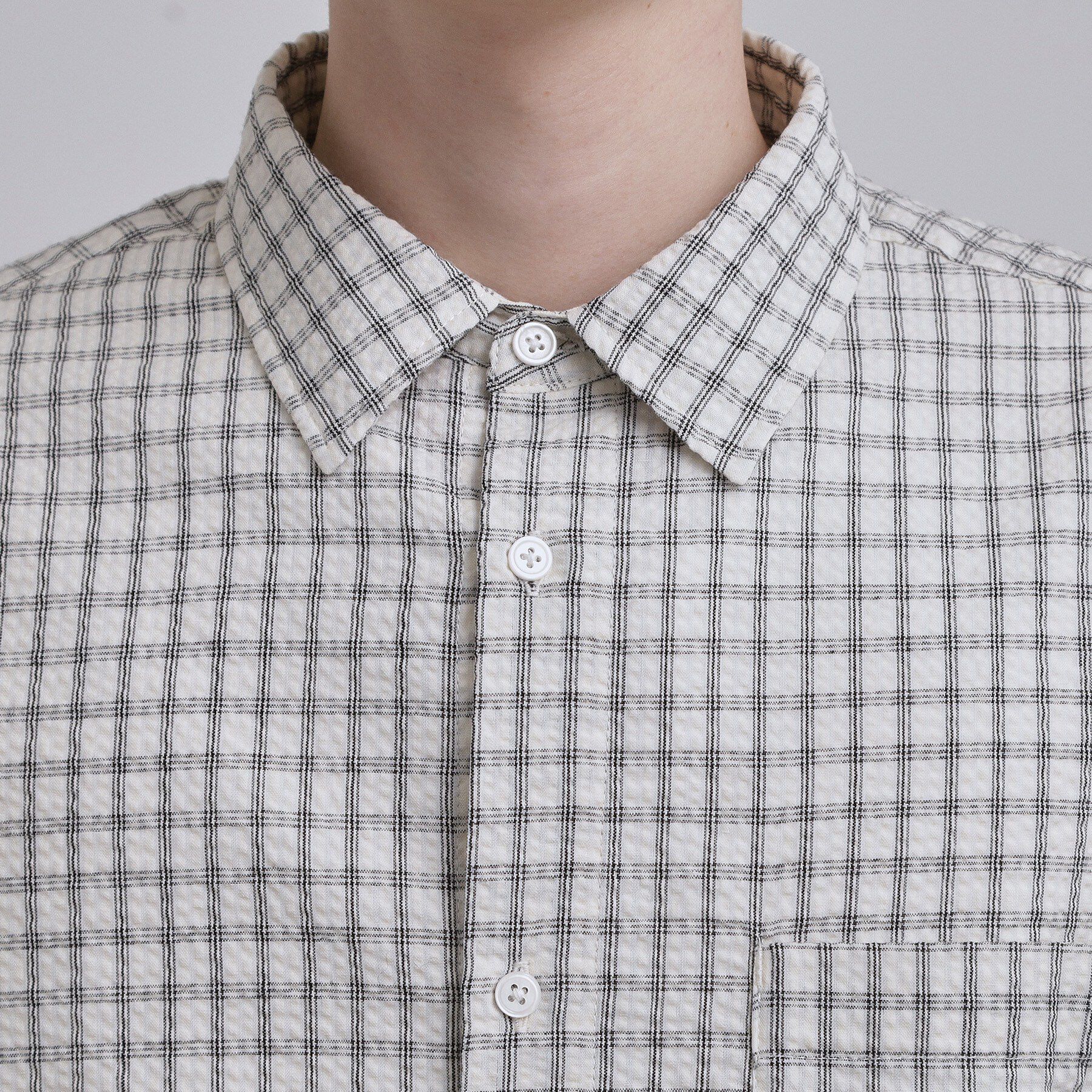 tk.TAKEO KIKUCHI「シアサッカーチェックシャツ」|シャツ・ブラウス|