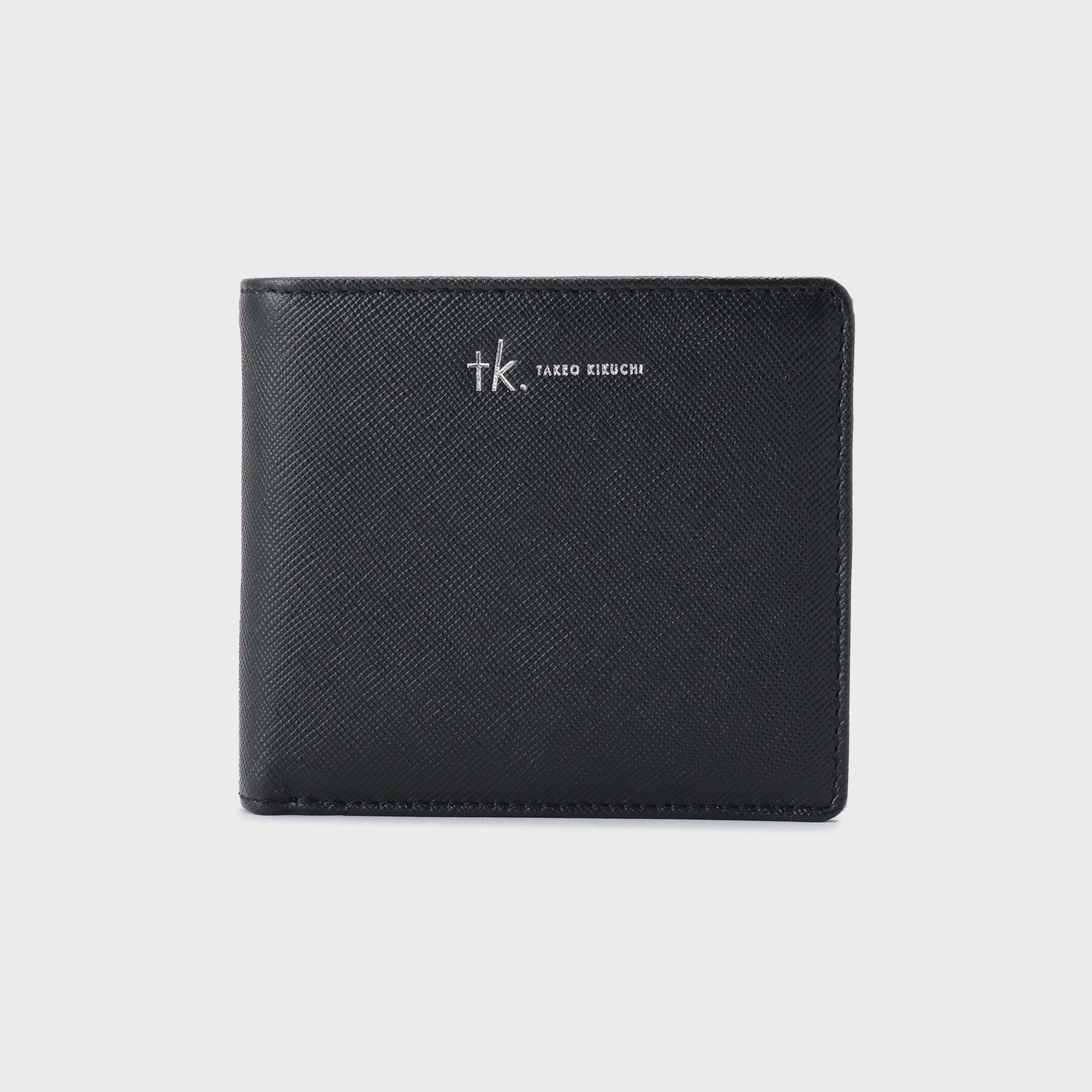 tk.TAKEO KIKUCHI「【牛革】サフィアーノ二つ折り財布」|財布|ブラック(619)