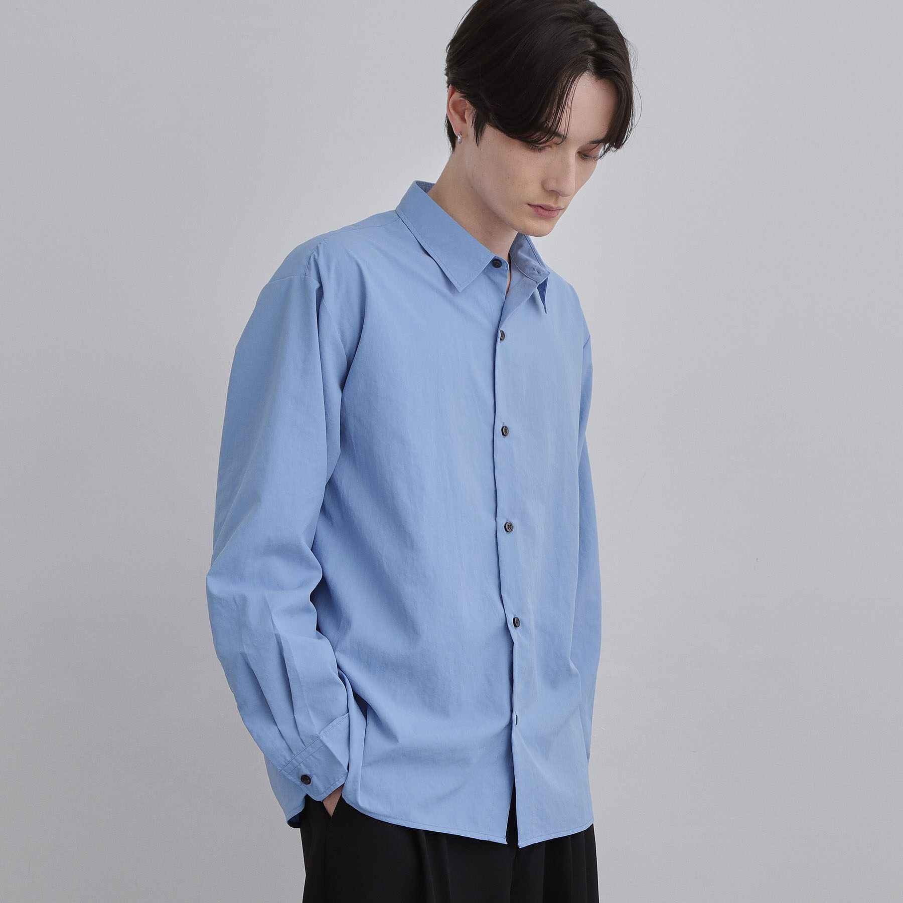 tk.TAKEO KIKUCHI「レギュラーカラーシャツ」|シャツ・ブラウス|ブルー(092)