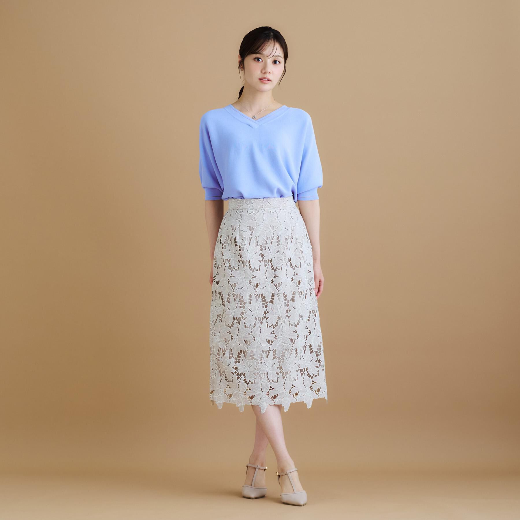 index「《5色展開》前後2WAY ドルマンスリーブニット【UVケア/抗ピル/洗濯機洗い可】」|ニット・セーター|