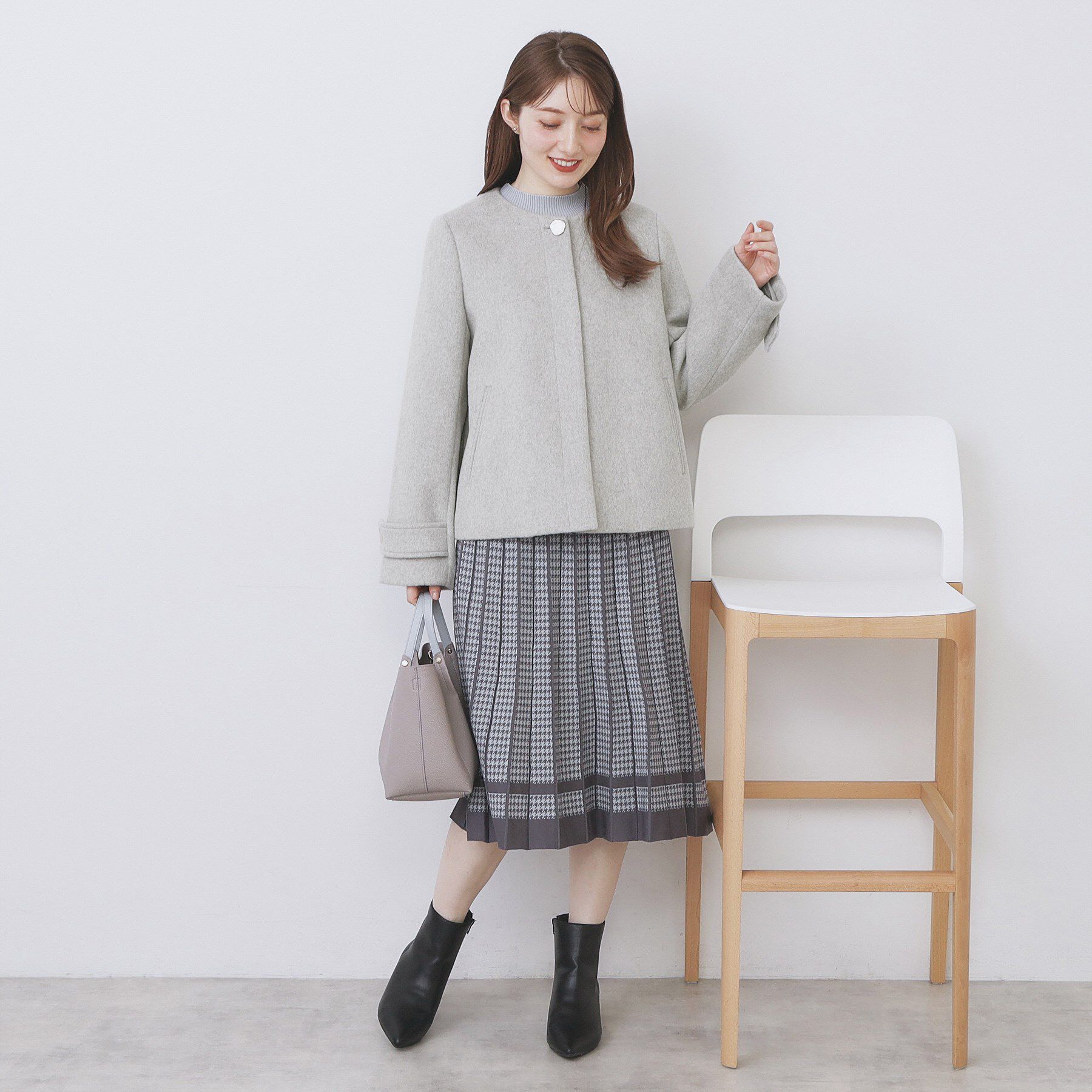 index「ノーカラーショートコート」|ノーカラーコート|