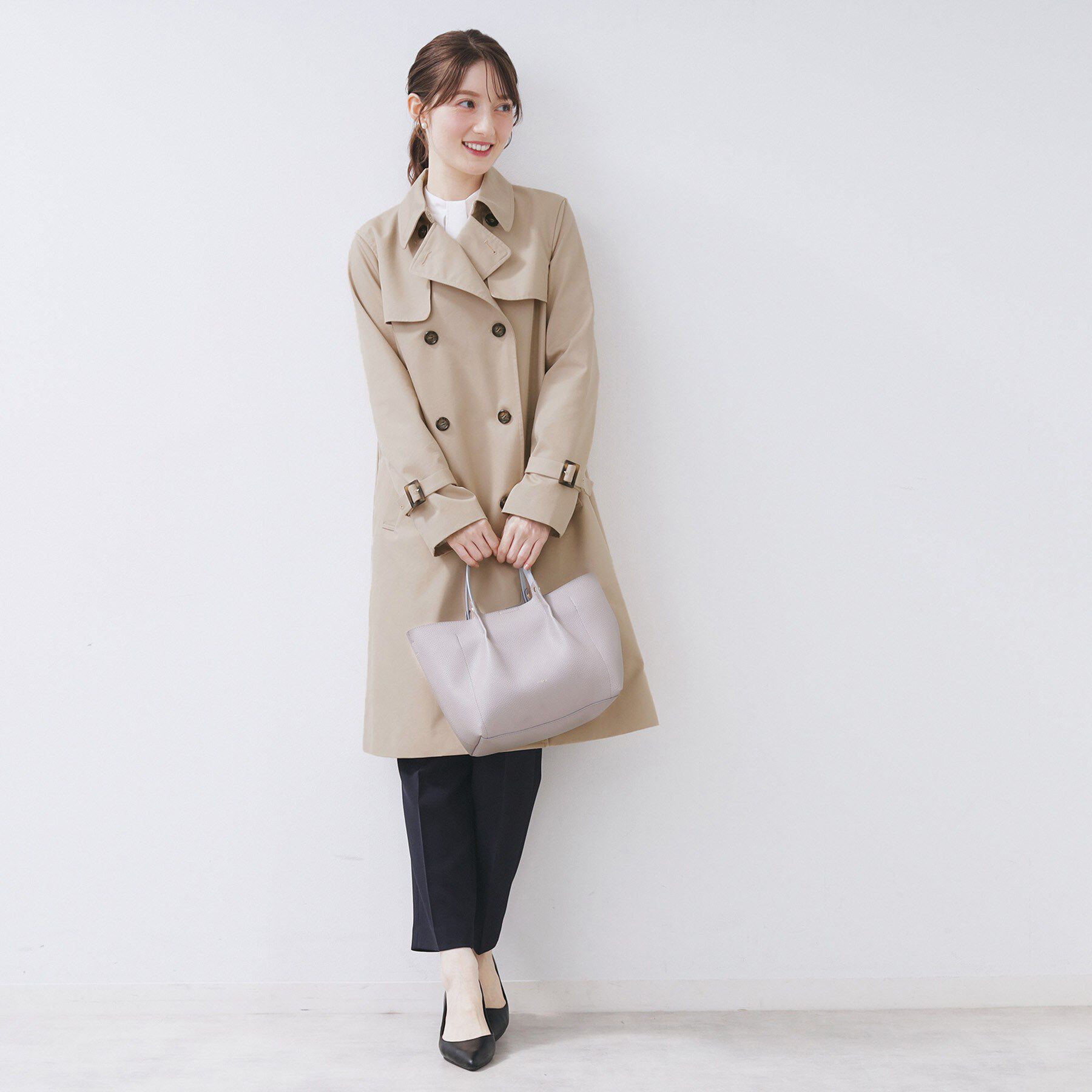 index「トレンチコート【洗濯機OK/撥水/花粉対応】《XS～3L》」|トレンチコート|