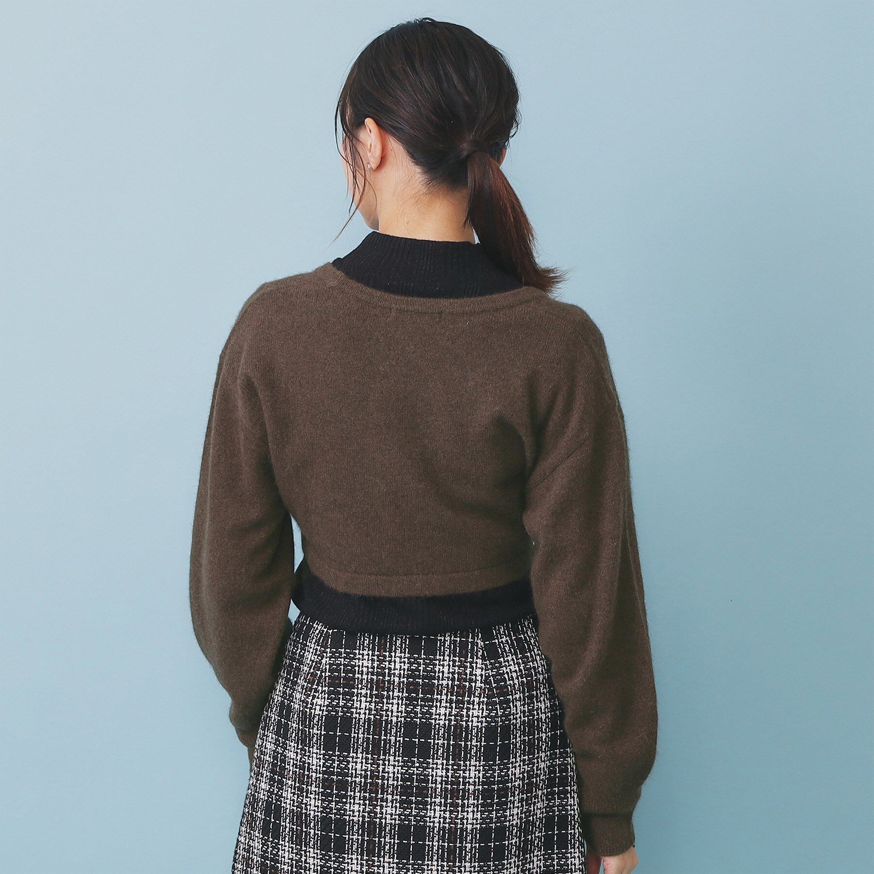 index「ハート釦ニットボレロ/アンサンブル対応【洗える】」|カーディガン|