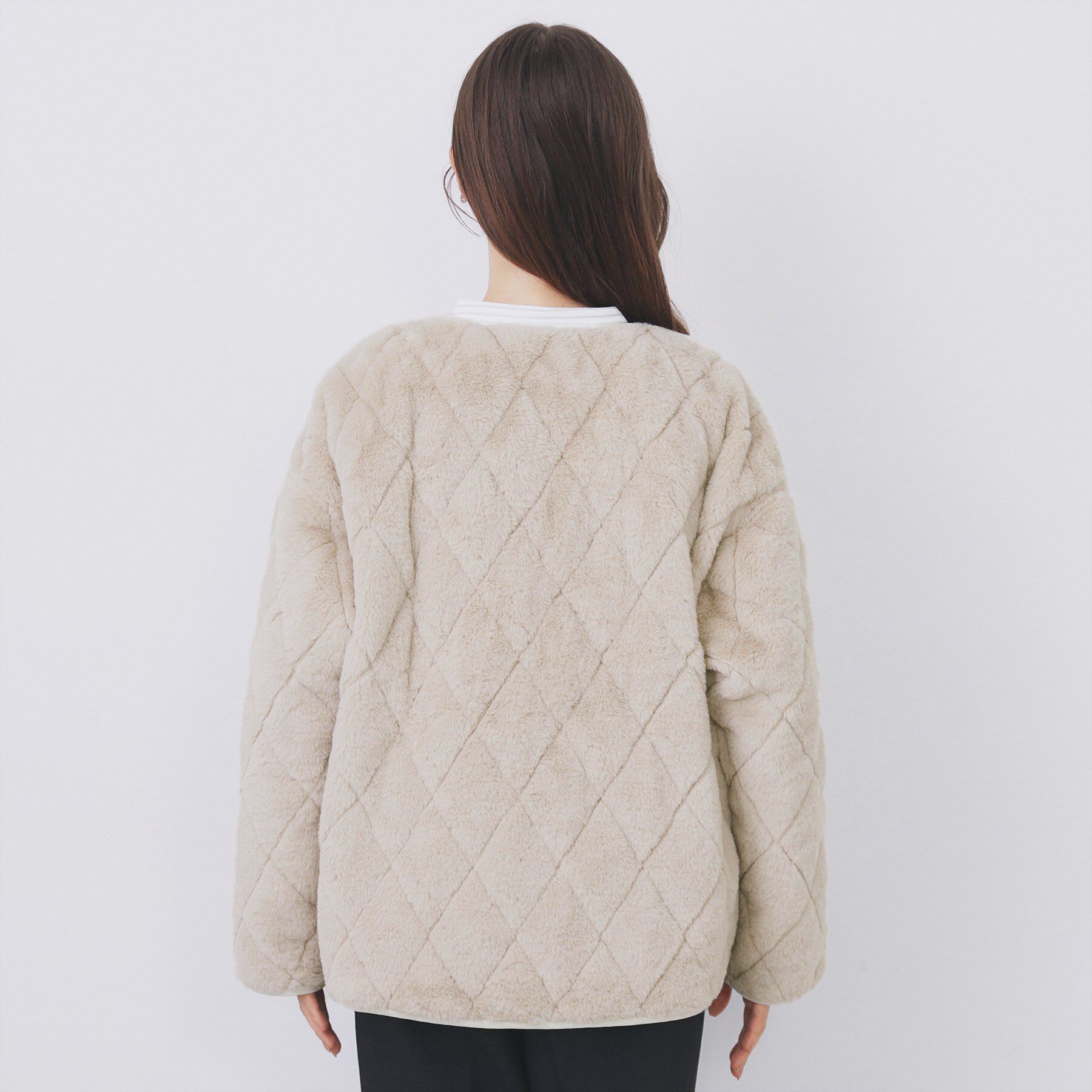 index「リバーシブル キルティングファーブルゾン【洗濯機OK】」|ブルゾン・スタジャン|