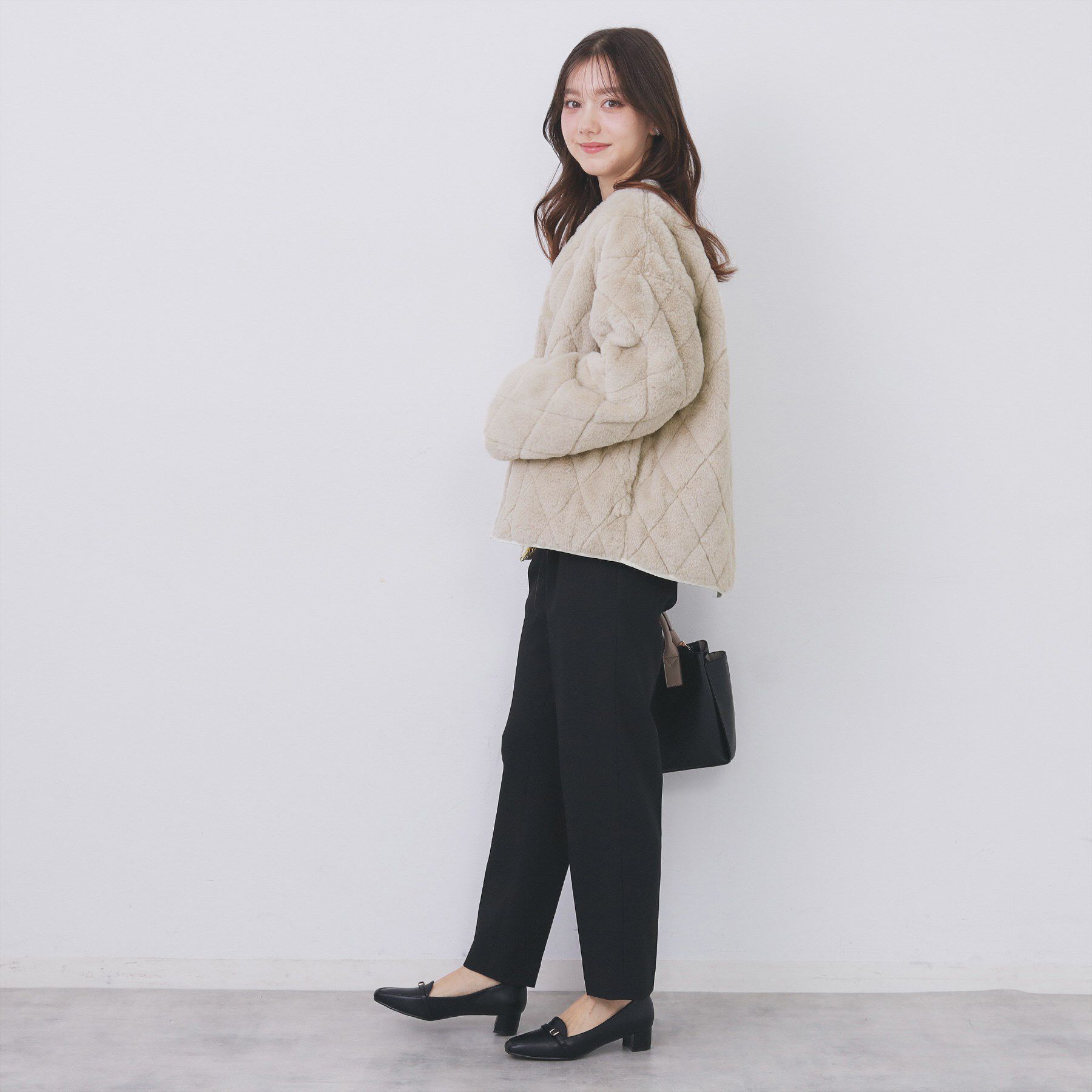 index「リバーシブル キルティングファーブルゾン【洗濯機OK】」|ブルゾン・スタジャン|