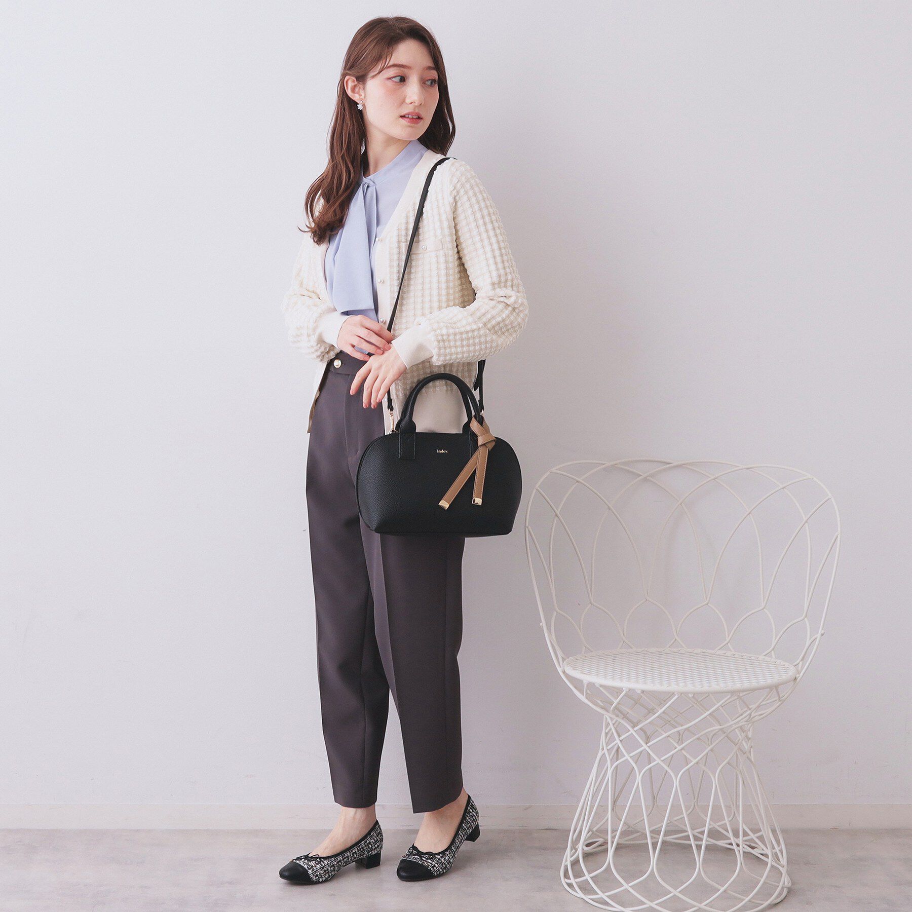 index「軽量合皮バイカラーミドルボストンバッグ【2WAY】」|ボストンバッグ|