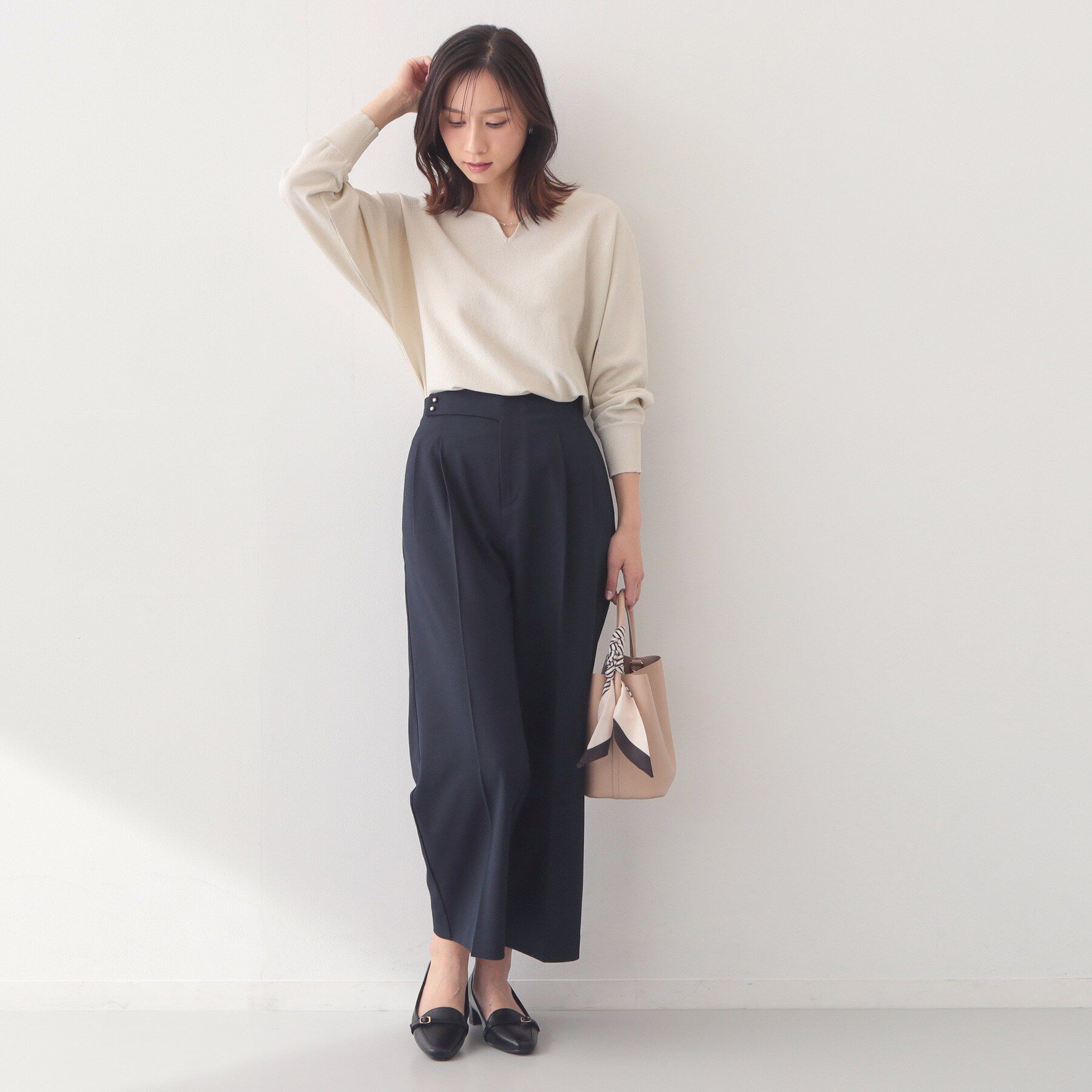 index「ストレッチ2タックワイドパンツ/セットアップ対応可【洗濯機OK/接触冷感/吸水速乾/防シワ】」|その他|