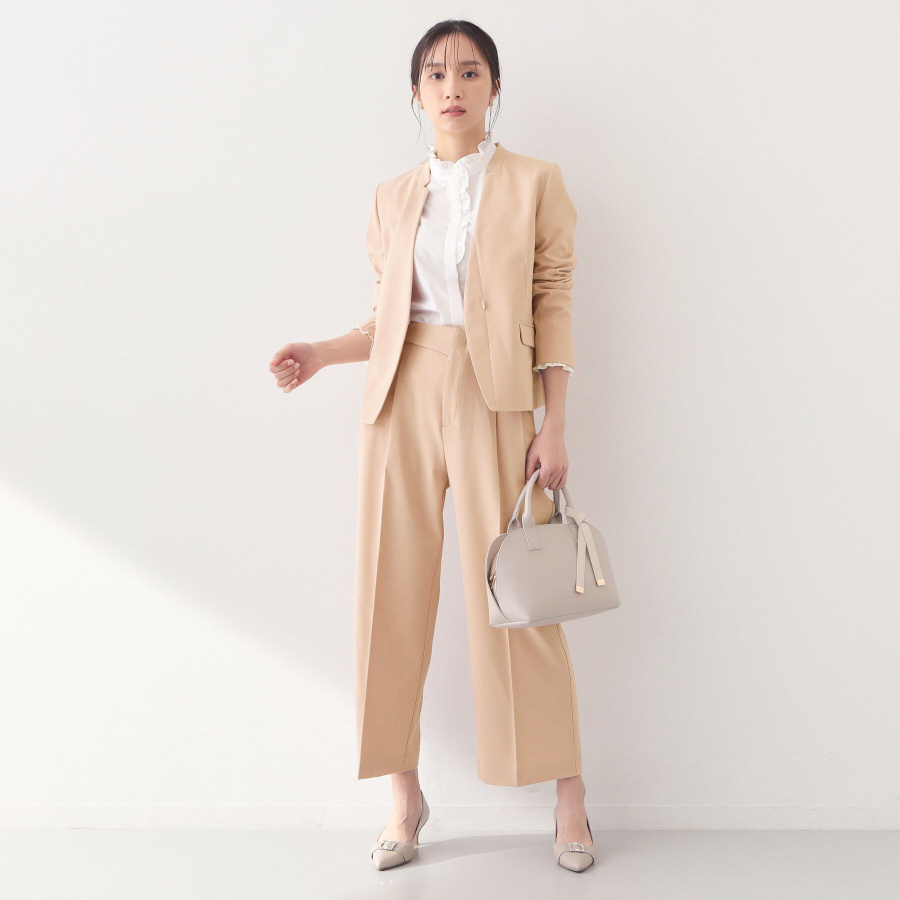 index「ストレッチ2タックワイドパンツ/セットアップ対応可【洗濯機OK/接触冷感/吸水速乾/防シワ】」|その他|