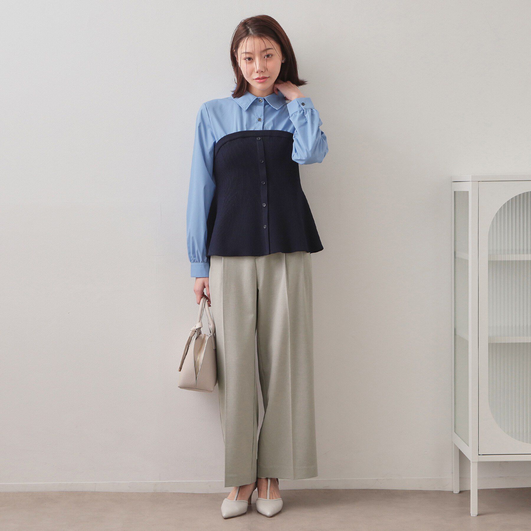 index「ストレッチ2タックワイドパンツ/セットアップ対応可【洗濯機OK/接触冷感/吸水速乾/防シワ】」|その他|